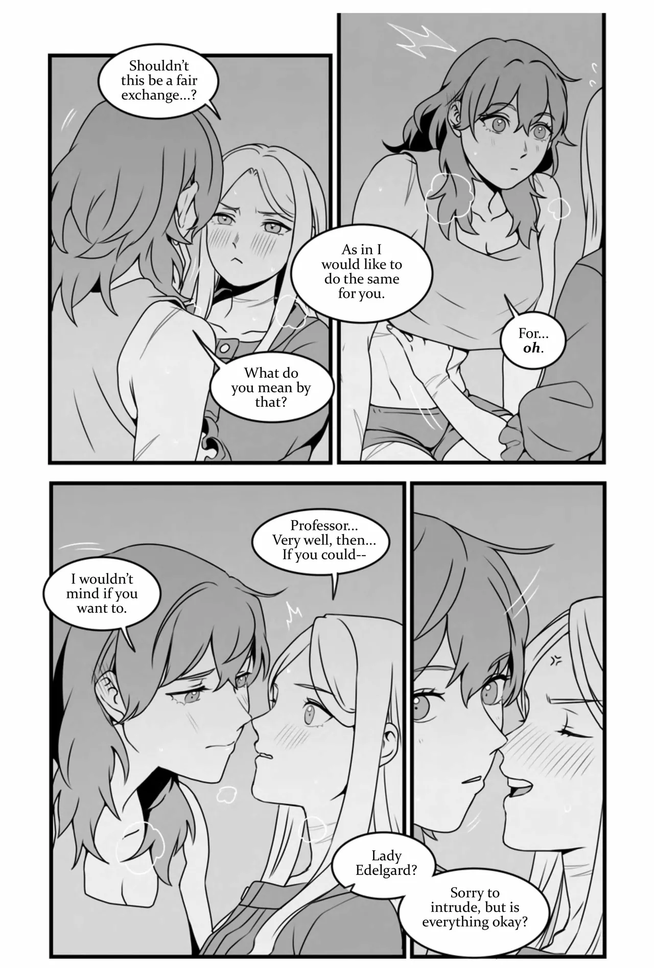 My Heart's a Secret page 27 featuring byleth eisner fire emblem parody - strap-on females only hentai manga - read online free