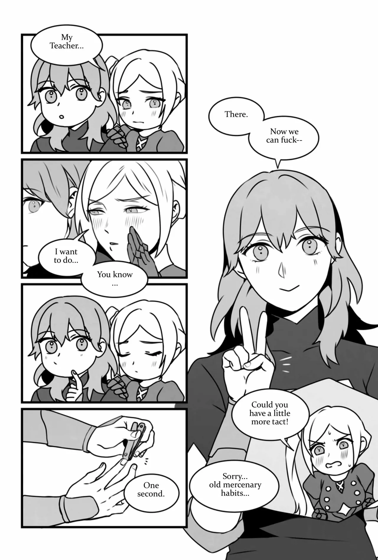 My Heart's a Secret page 33 featuring byleth eisner fire emblem parody - strap-on females only hentai manga - read online free