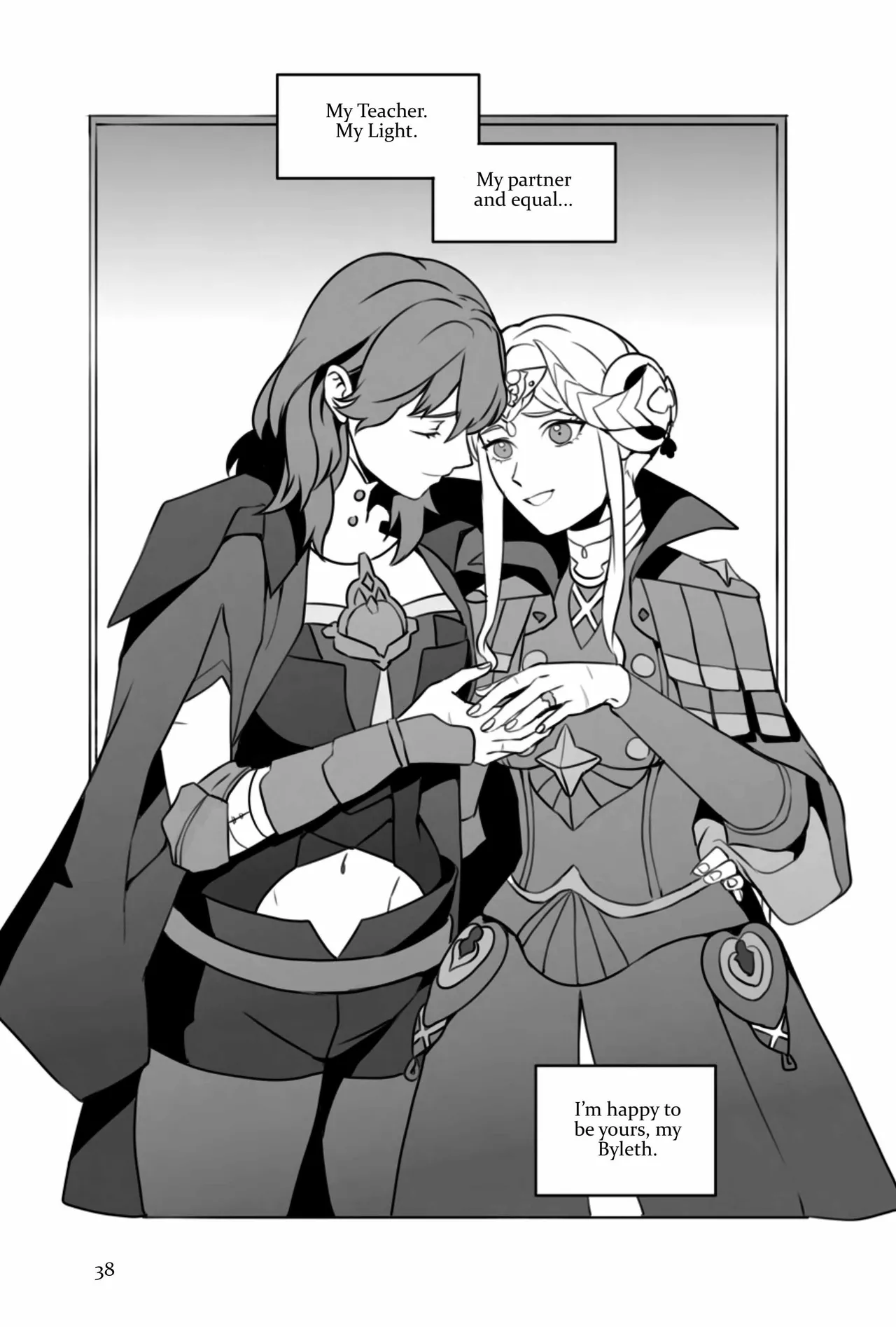 My Heart's a Secret page 38 featuring byleth eisner fire emblem parody - yuri females only hentai manga - read online free