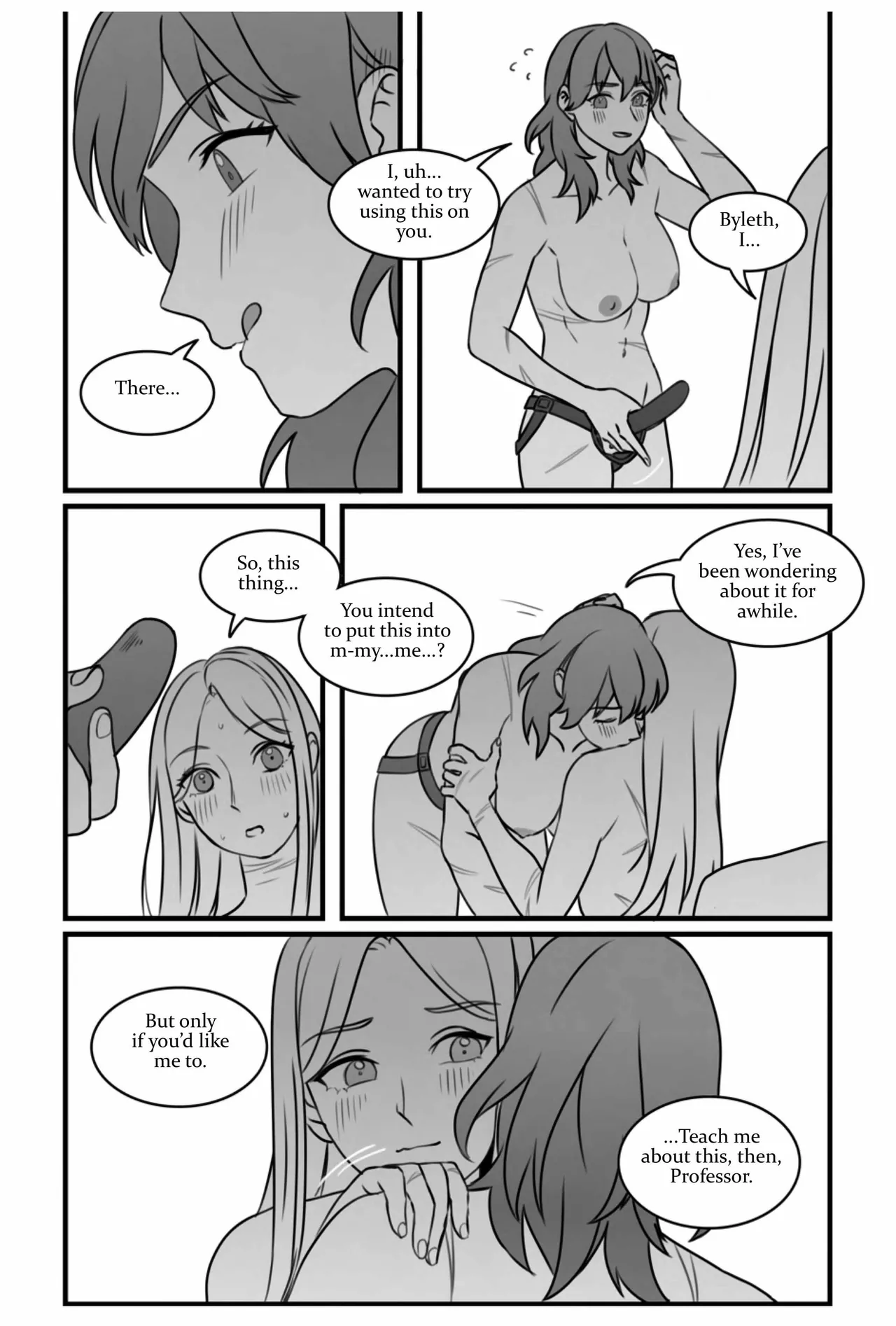 My Heart's a Secret page 60 featuring byleth eisner fire emblem parody - strap-on females only hentai manga - read online free