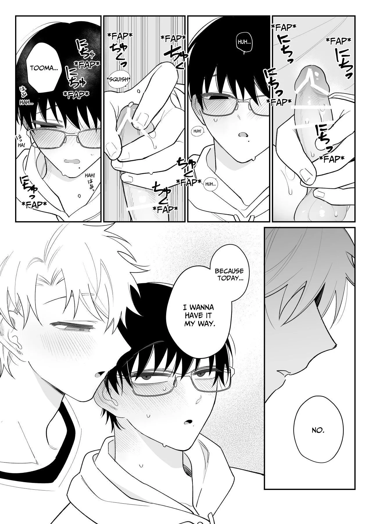 Yurukute Zakokute Naka no Ii Tomodachi 2 | My Loose And Noob Best Friend 2 page 21 original parody - handjob glasses hentai manga - read online free