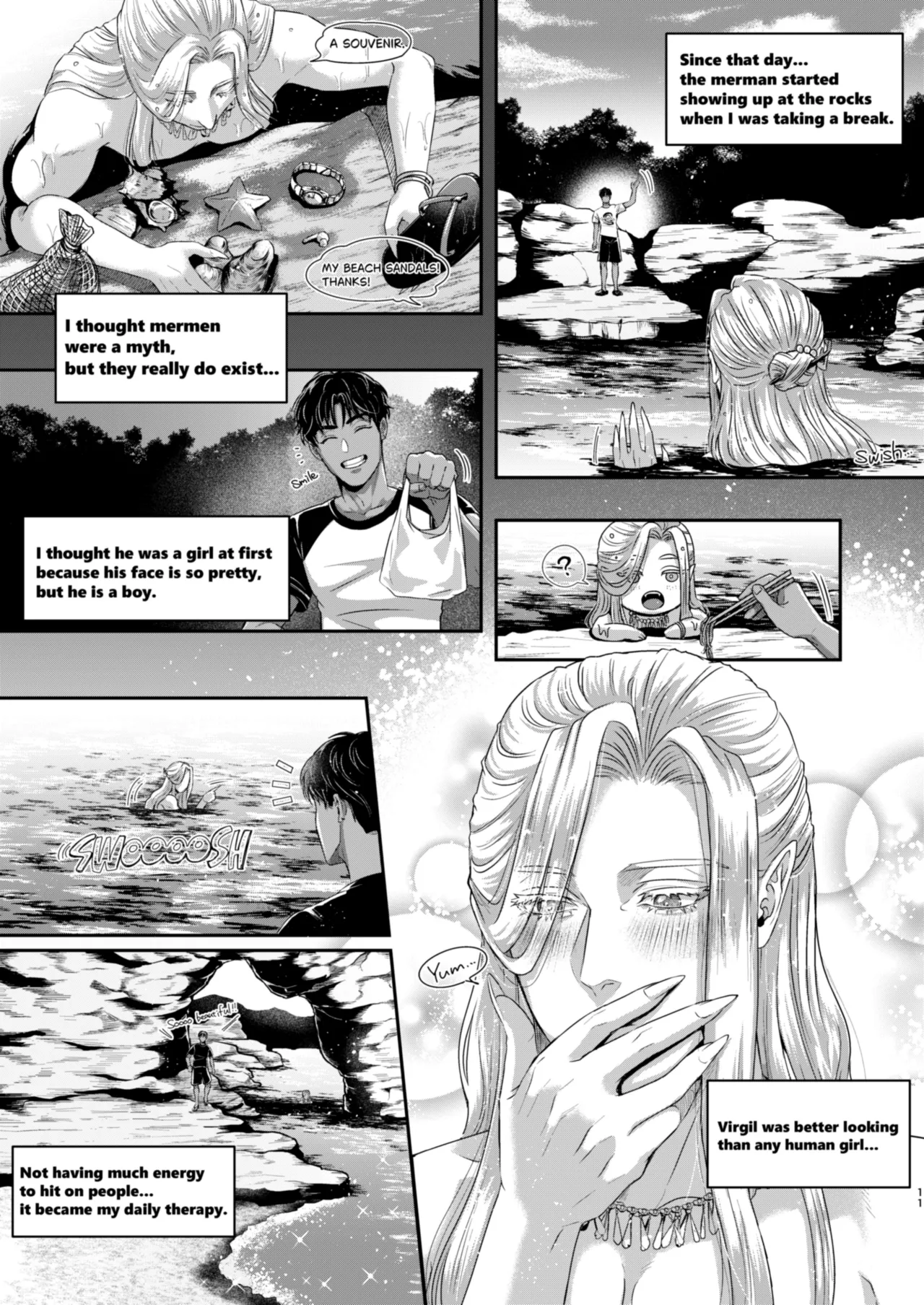 Beautiful merman is a cuntboy page 10 original parody - nakadashi x-ray hentai manga - read online free