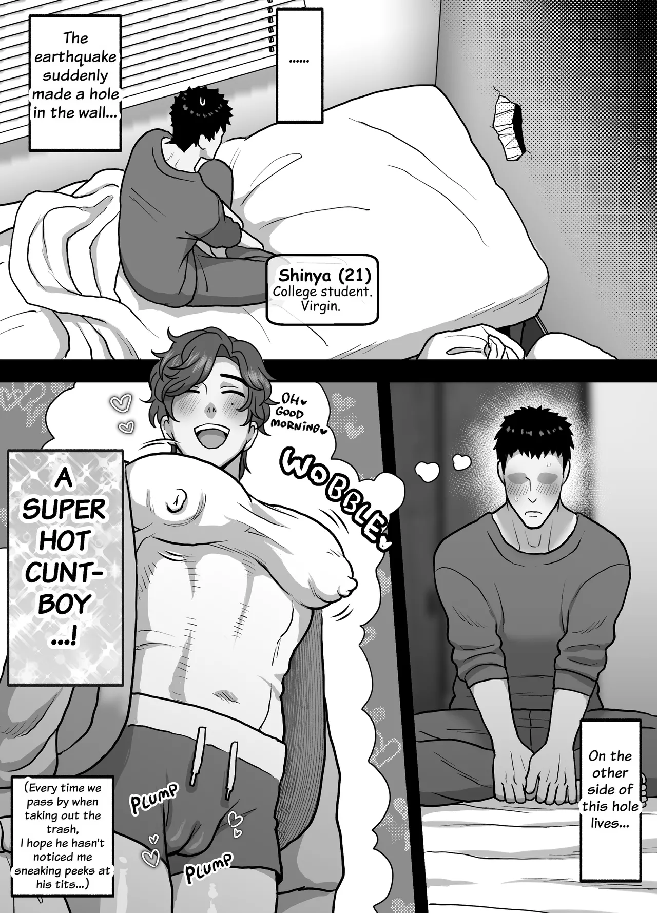 Gloryhole Sex with the Cuntboy Neighbor page 6 full
