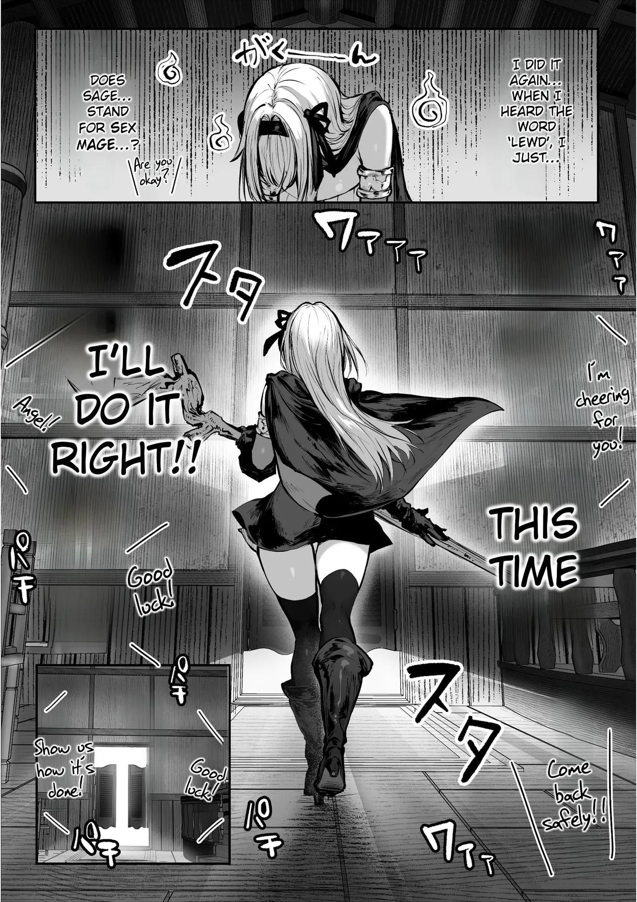 [Pirates Cat] Sei naru Kenja de Gomennasai ~Dai 1 Shou Gaman Shinai to Dame Nanoni~ | Sorry I Became a Sacred Sage ♥ Chapter 1 - Even Though I Have to Hold Back [English] [Rei Scans] [Digital] page 10 original parody - handjob slime hentai manga - read online free