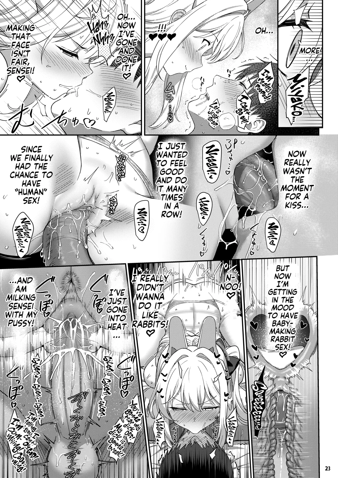 Love It One More page 24 featuring sensei blue archive parody - sole female sole male hentai manga - read online free