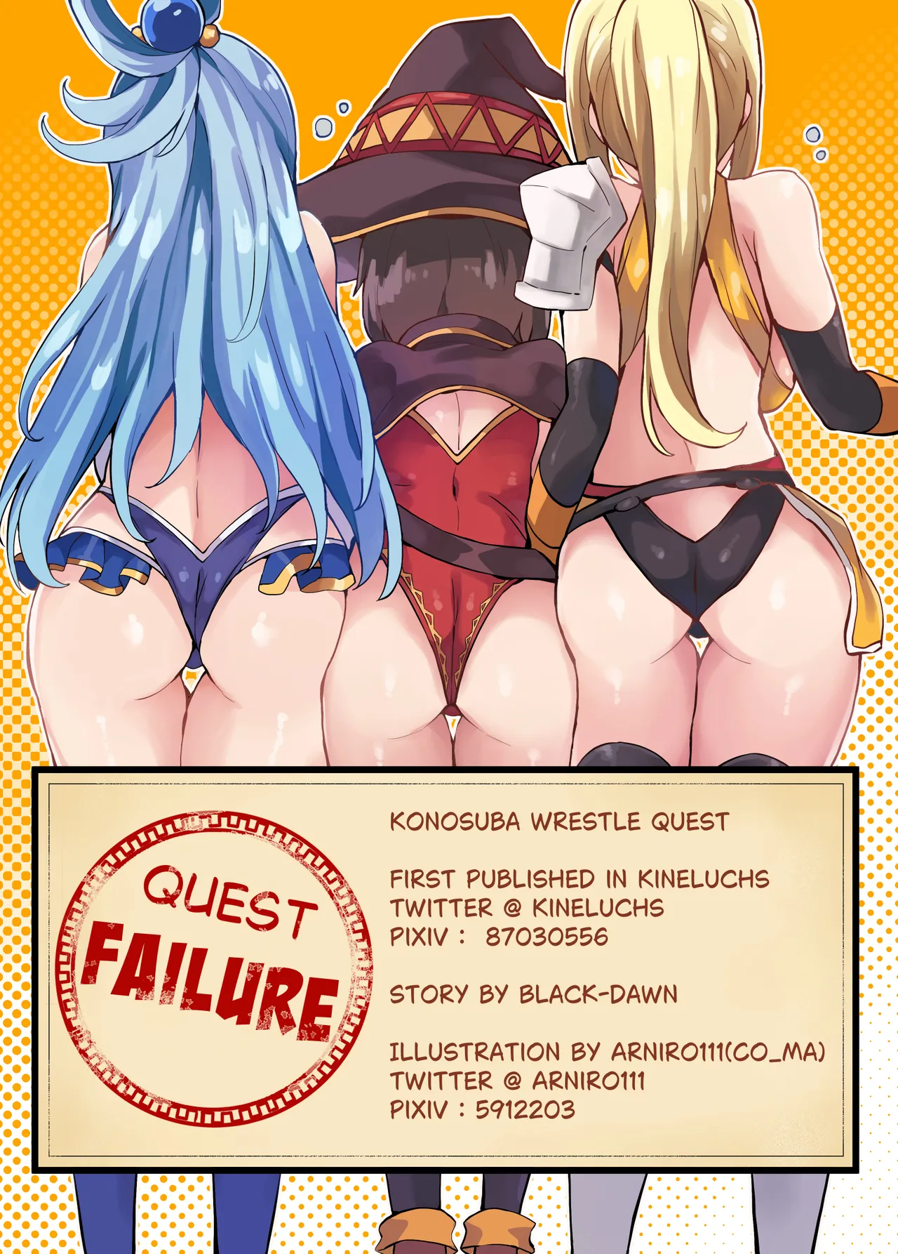 Kono Subarashii Wrestle Quest! page 42 featuring aqua kono subarashii sekai ni syukufuku o parody - full color swimsuit hentai manga - read online free