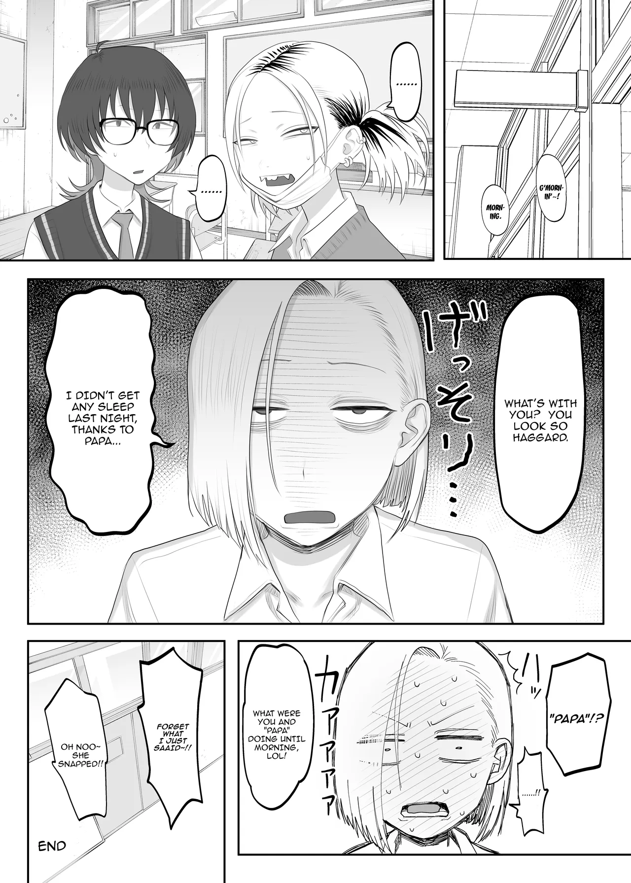 Tsundere Fathercon Kusagaya-san | Kusagaya the Tsundere Fathercon page 27 original parody - glasses schoolgirl uniform hentai manga - read online free