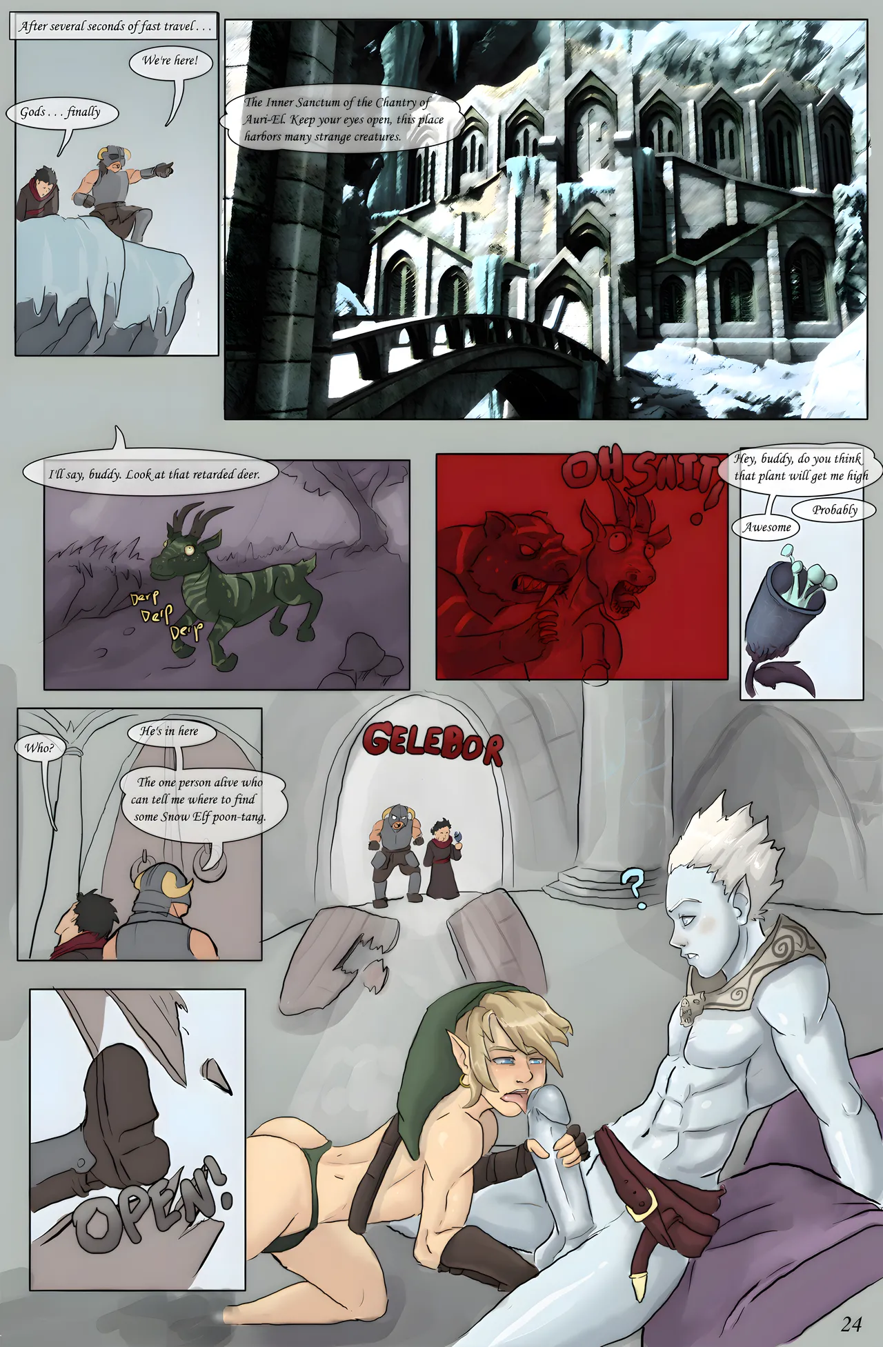 The Dragonborn Cometh Again page 23 featuring aela the huntress the elder scrolls parody - full color dark skin hentai manga - read online free