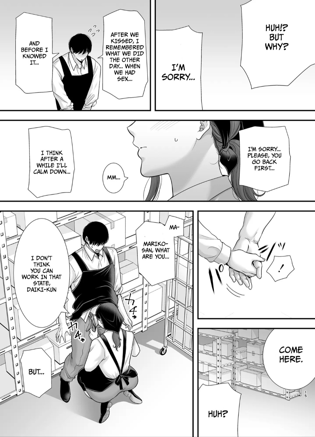 [Ogon Shinshi Club (Cloudy)] Mariko-san to Boku ~Beit Saki no Hitozuma to no Furin Kankei~ | Mariko-san and Me ~An Affair with a Married Woman from My Part-Time Job~ 2 [English] - Page 14