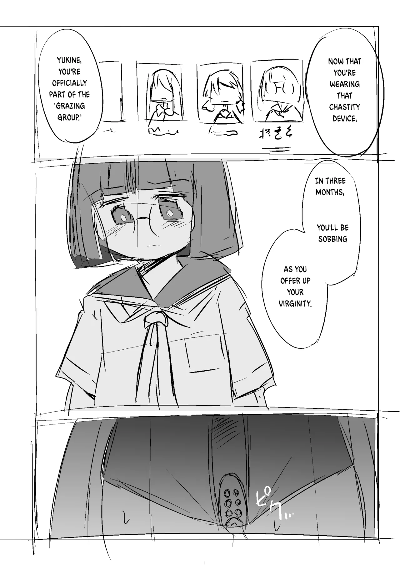 Hiiragi Yukine’s invisible bonds page 22 original parody - chastity belt glasses hentai manga - read online free