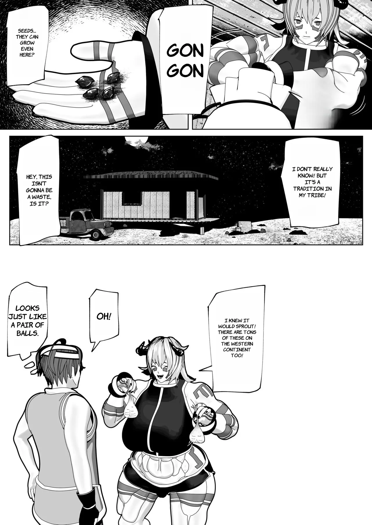 Futanari Ajin ni Natsukareta - ENGLISH AI TRANSLATED page 38 - big breasts anal hentai manga - read online free