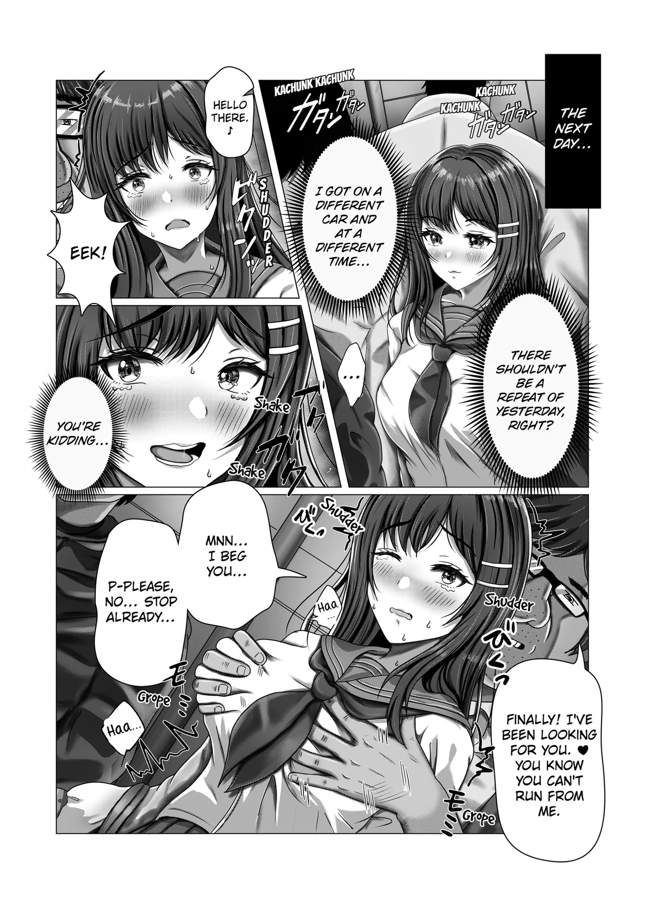 Chikan Oji-san Choukyou Nikki | Being Molested and Trained by an Old Man. page 14 original parody - big breasts glasses hentai manga - read online free