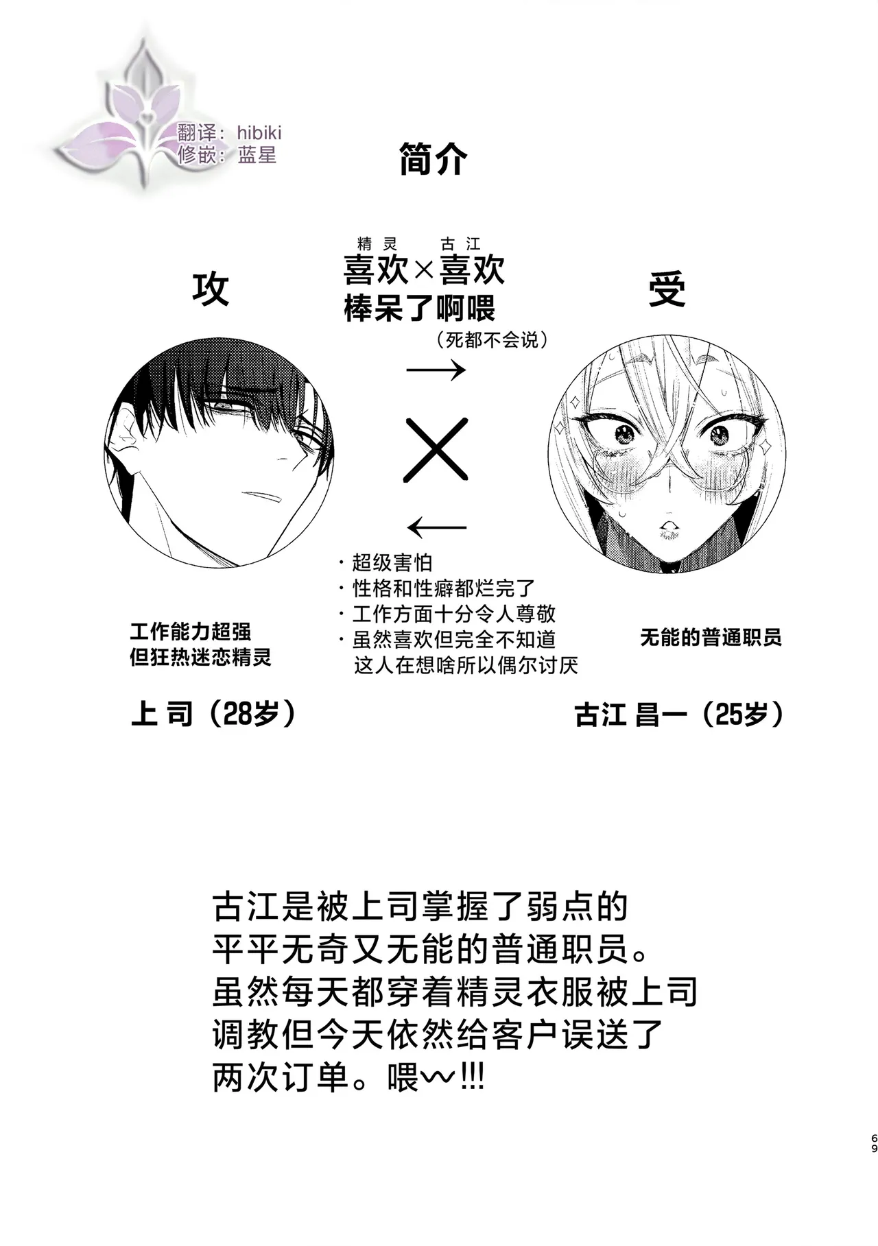 munou bukadesuga Erufu josou no sainou ga arimashita | 无能部下有女装精灵的才能【兰花汉化】 page 69 - yaoi tomgirl hentai manga - read online free