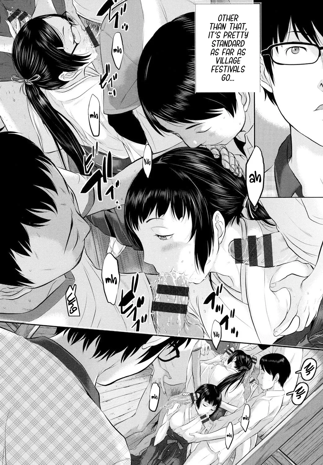 Miko no Iru Machi | The Town of Mikos page 9 - miko mmf threesome hentai manga - read online free