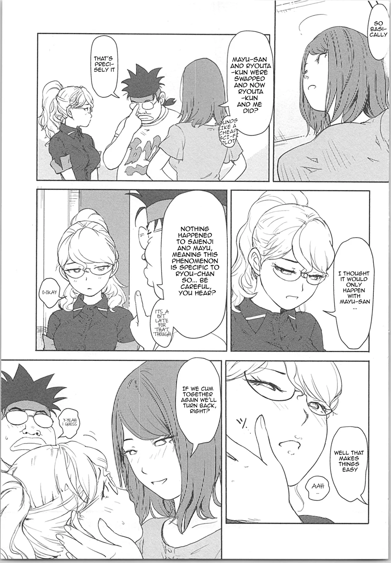 [Xiaowoo] Kaikan Change ♂⇔♀ ~Hajimete wa Onna no Karada de~ Ch. 3 [English] [JusenkyoTL] page 18 - full censorship kissing hentai manga - read online free