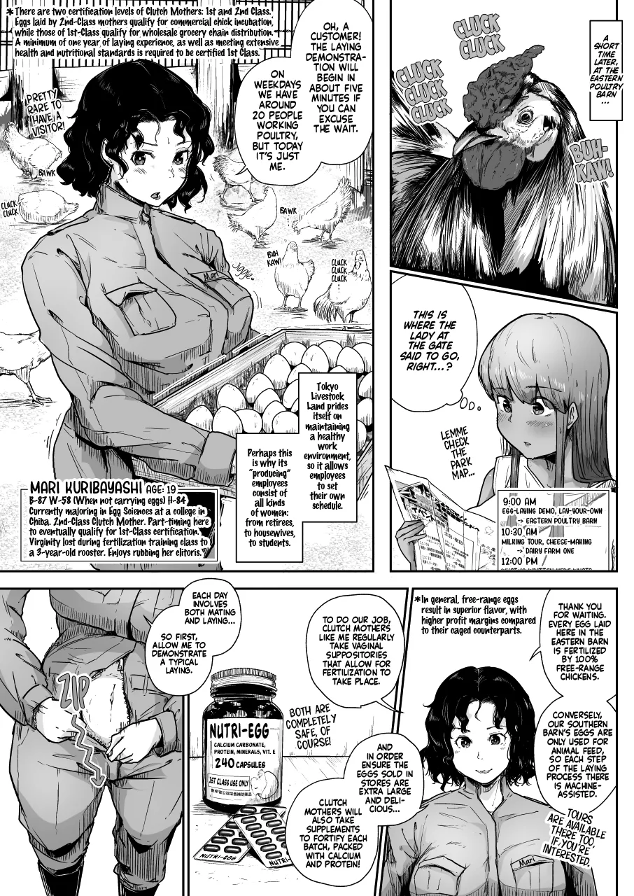 Rakunoujou de Sakunyuufu ni Natta Wake | Being a Cow on a Farm Makes Perfect Sense, Actually page 9 original parody - big areolae x-ray hentai manga - read online free