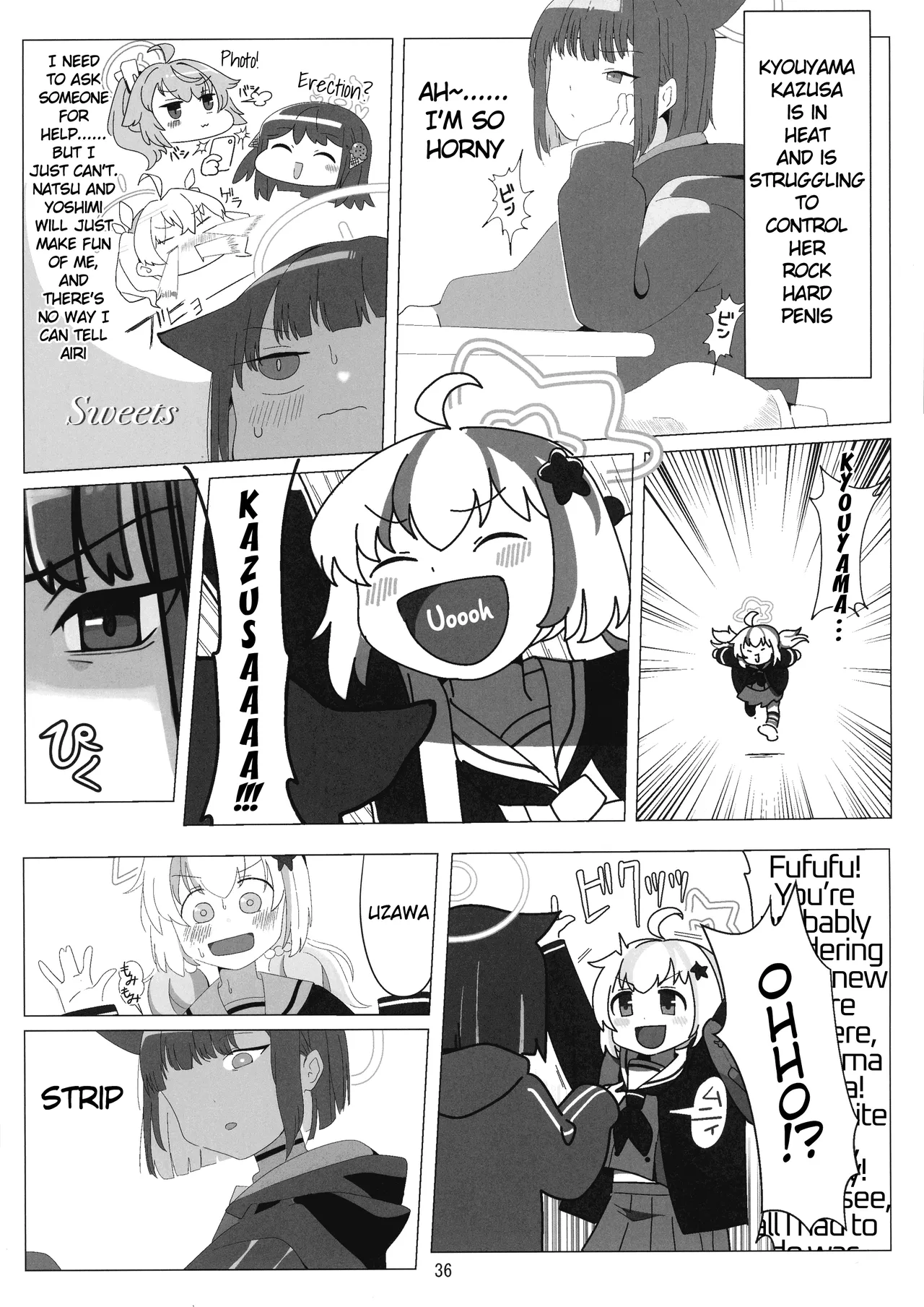 BuruAka Futanari Goudou page 36 featuring hinata wakaba blue archive parody - futanari big breasts hentai manga - read online free