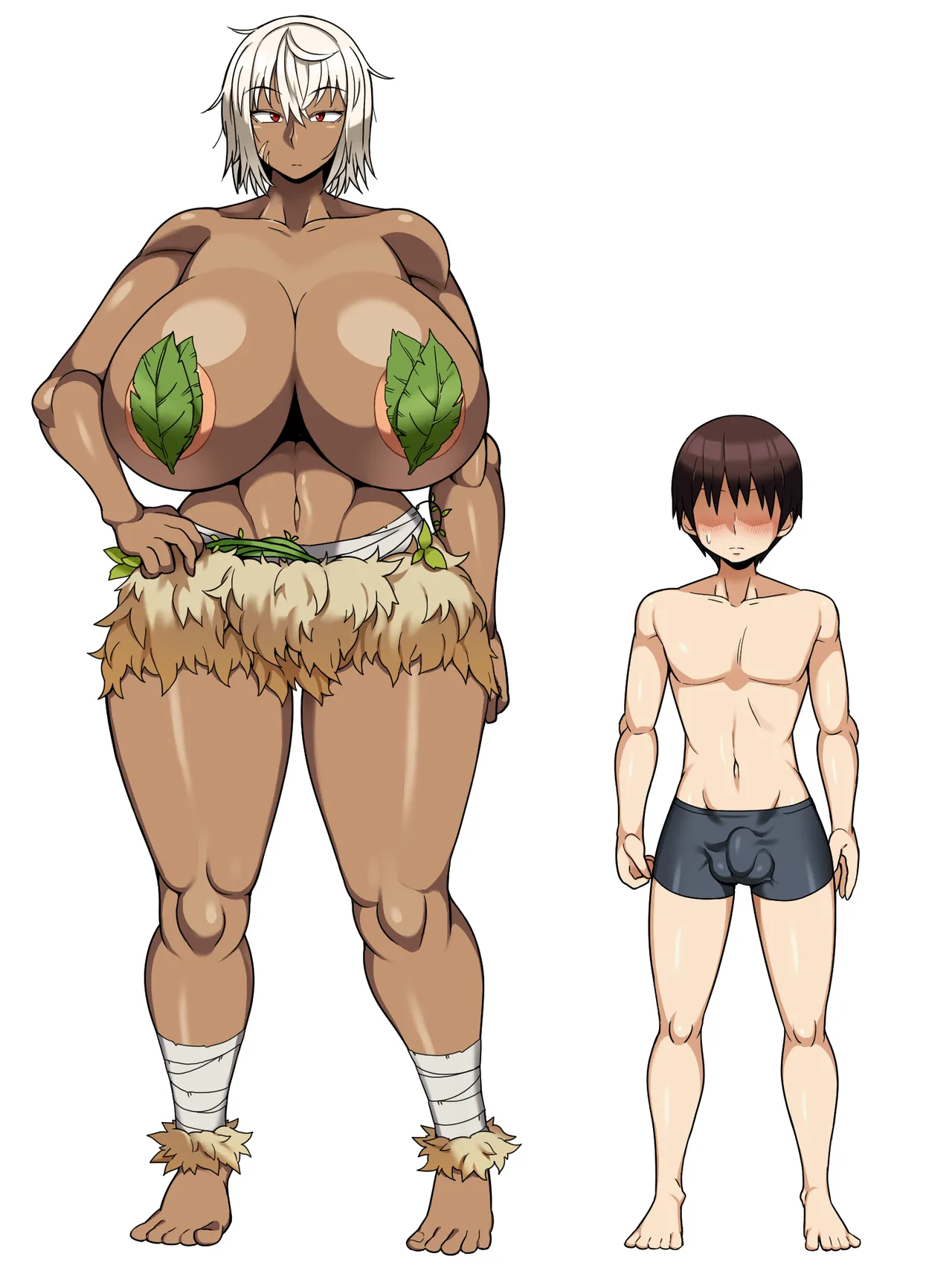 Mujintou de Dekashiri Muchimuchi Amazon-san to Asedaku SEX | Steamy, Sweaty Sex with A Plump Ass Amazoness on A Deserted Island page 50 original parody - sole female sole male hentai manga - read online free