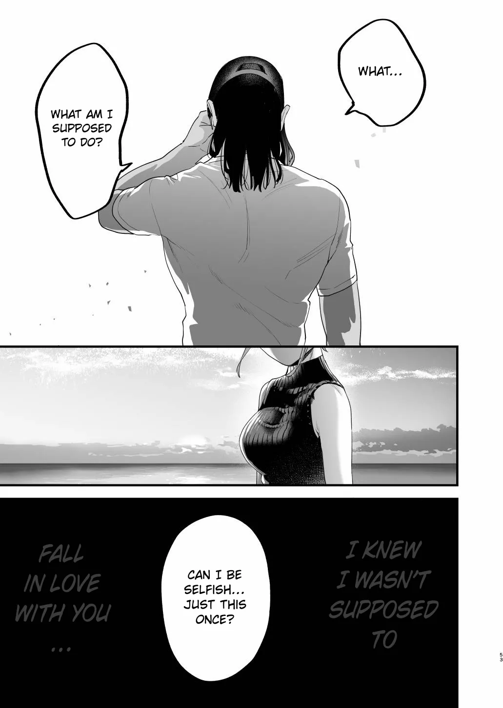 [Mushaburu (Musha Sabu)] Suki ni Nattara Dame, Nano ni -Hitozuma no Osananajimi- | I Shouldn't Fall in Love, But... -My Married Childhood Friend- [English] [ConTL] [Digital] page 53 original parody - sole female sole male hentai manga - read online free