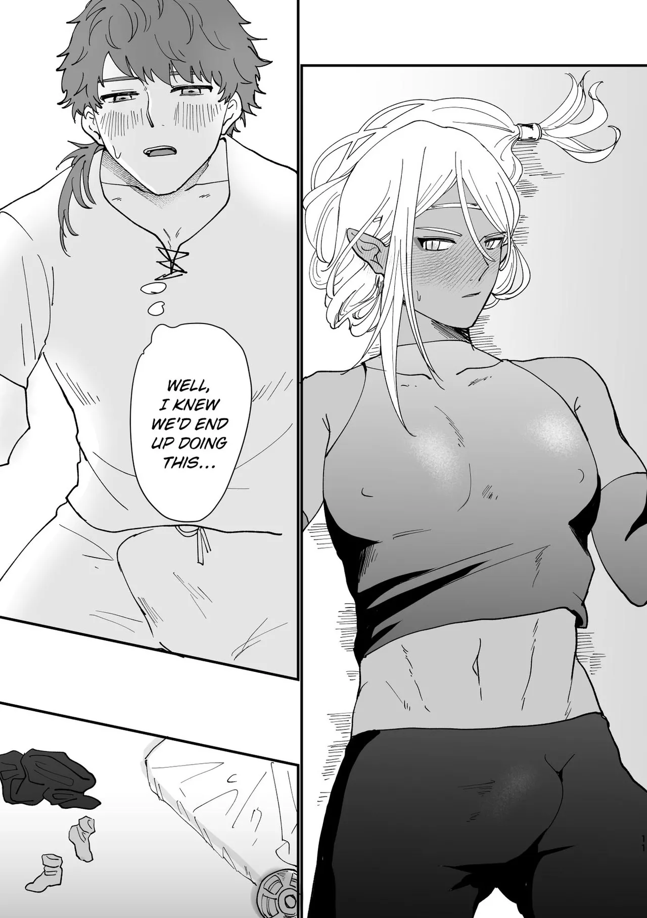 Hatsujou Elf to Dekiai Ecchi | Loving Sex With a Horny Elf. page 10 original parody - nakadashi very long hair hentai manga - read online free