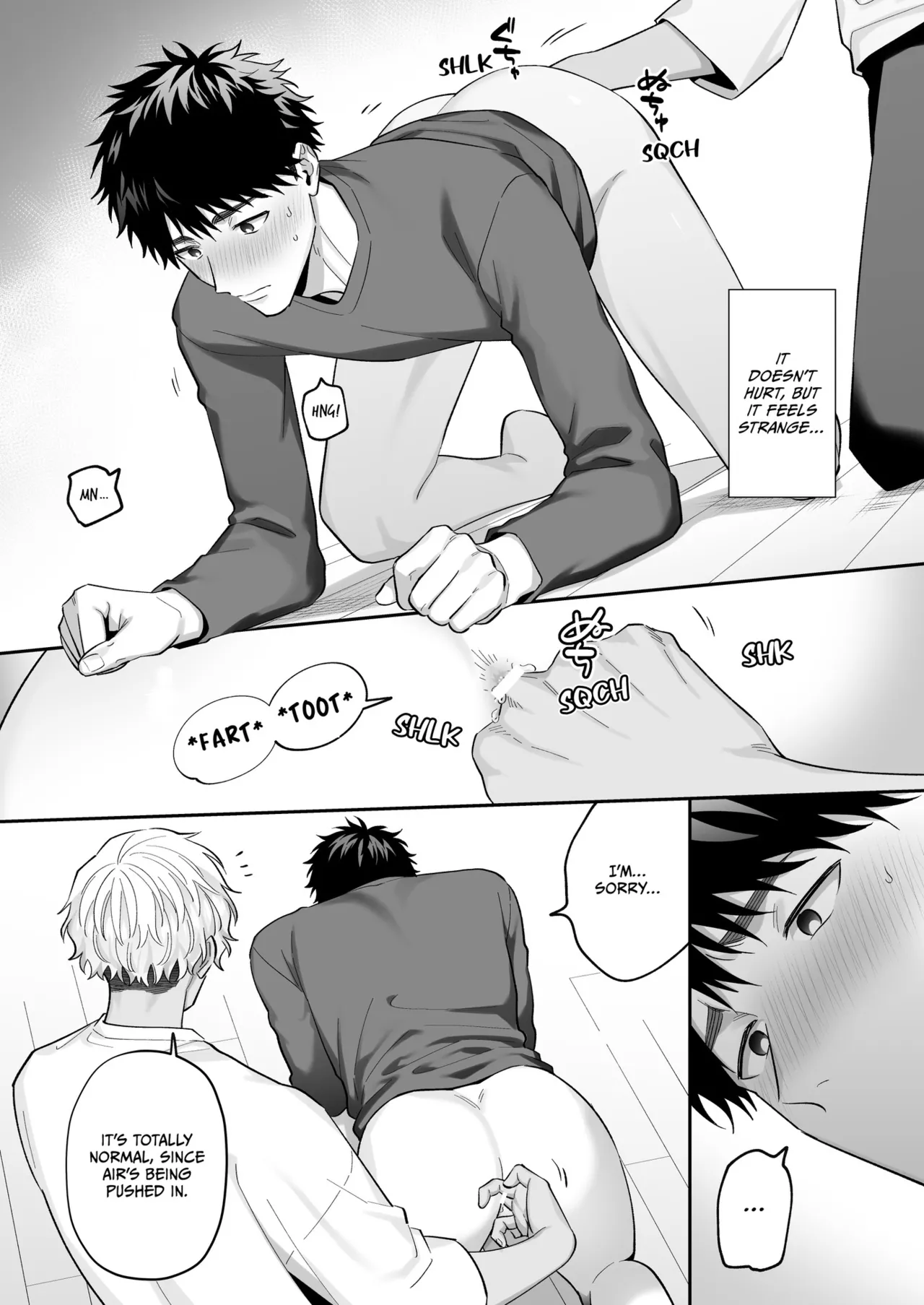 Tachi mo Dekiru Shiro-kun ni Oshiri Kaihatsu Sareru Hanashi | Shiro Can Top, Too! My Anal Training Story page 24 original parody - x-ray multi-work series hentai manga - read online free