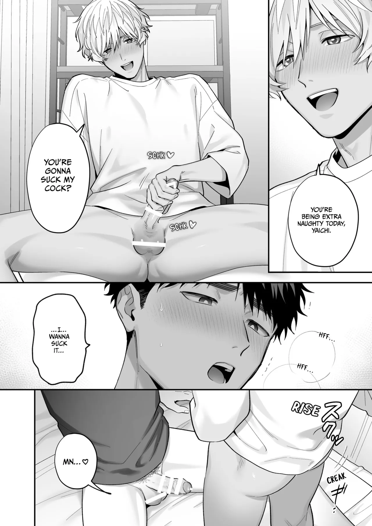 Tachi mo Dekiru Shiro-kun ni Oshiri Kaihatsu Sareru Hanashi | Shiro Can Top, Too! My Anal Training Story page 46 original parody - story arc prostate massage hentai manga - read online free