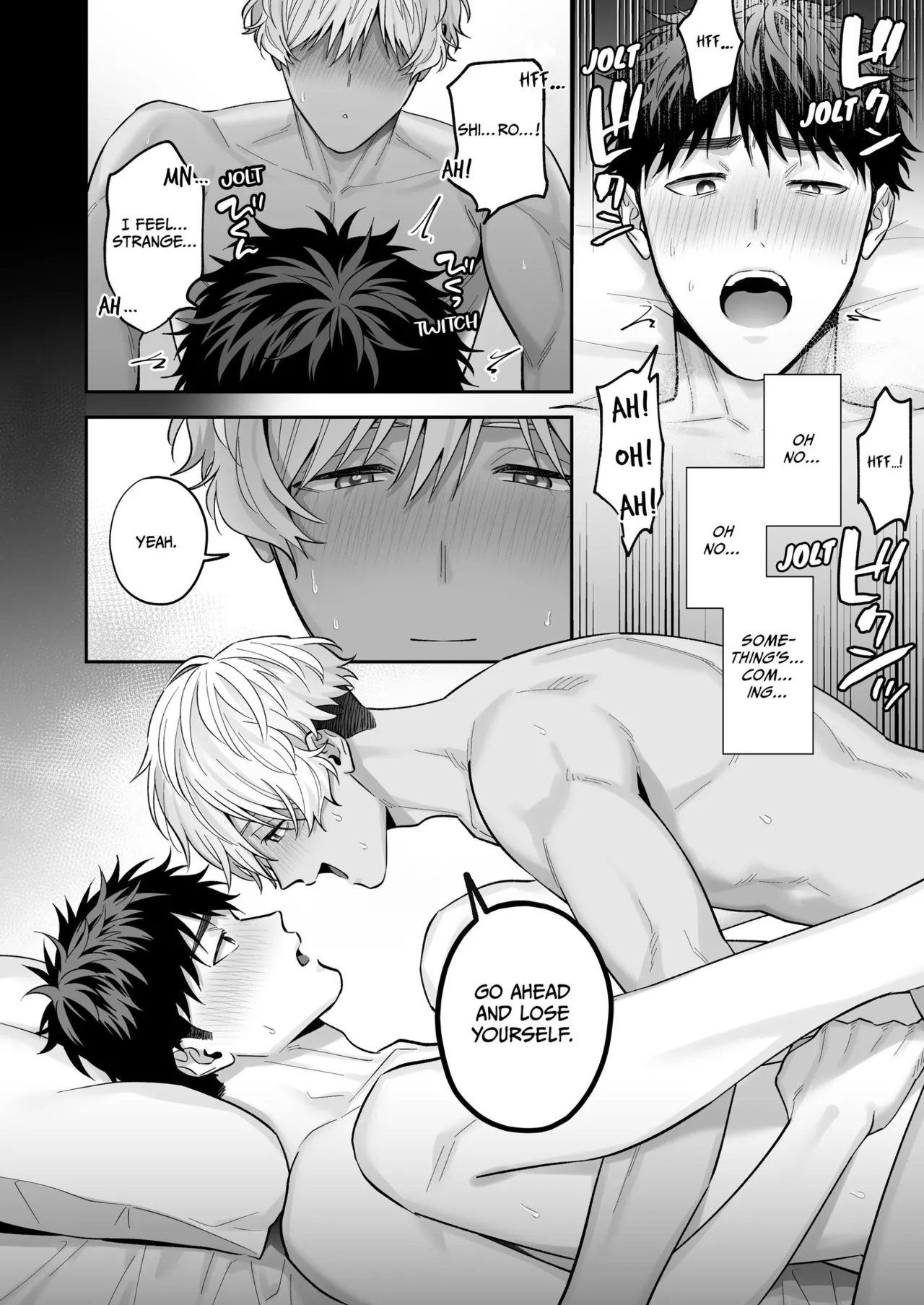 Tachi mo Dekiru Shiro-kun ni Oshiri Kaihatsu Sareru Hanashi | Shiro Can Top, Too! My Anal Training Story page 56 original parody - story arc prostate massage hentai manga - read online free