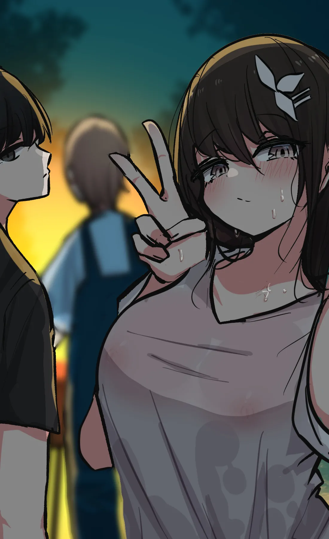 Minna no Ecchi de Yuruyuru na Nichijou Matome page 27 original parody - schoolgirl uniform exhibitionism hentai manga - read online free