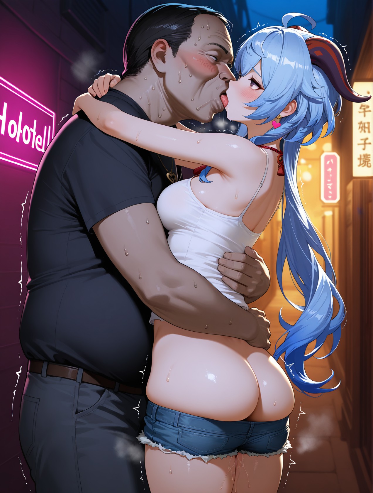 ganyu STREETWALKER 立ちんぼ page 47 featuring ganyu genshin impact parody - big penis bbm hentai manga - read online free