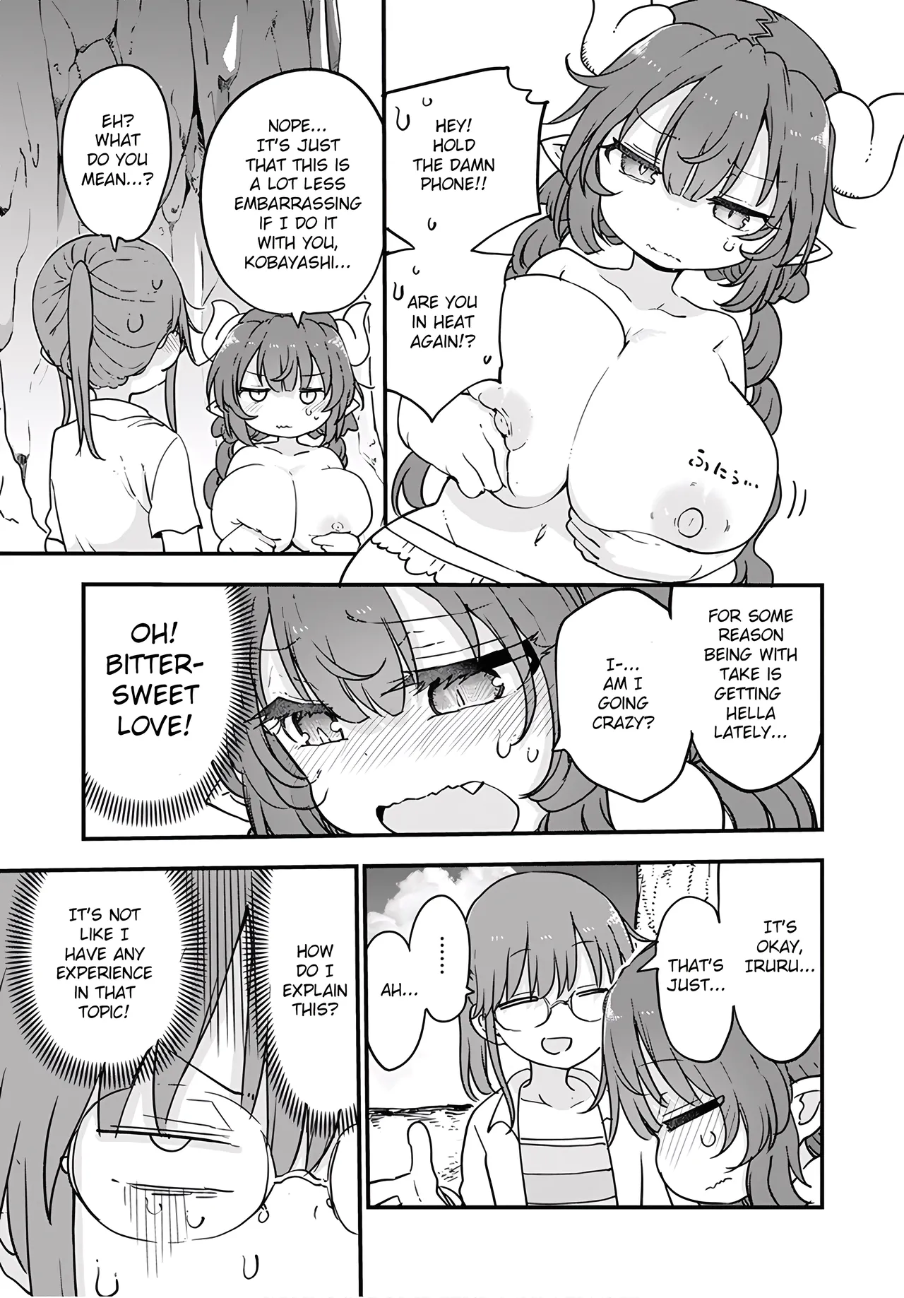 Kobayashi-san Chi No Maid Dragon - Fan Service Manga ecchi panels. page 10 featuring quetzalcoatl kobayashi-san-chi no maid dragon parody - read online free