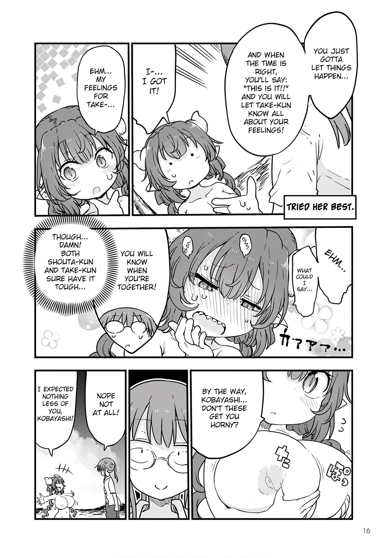 Kobayashi-san Chi No Maid Dragon - Fan Service Manga ecchi panels. page 11 featuring quetzalcoatl kobayashi-san-chi no maid dragon parody - read online free