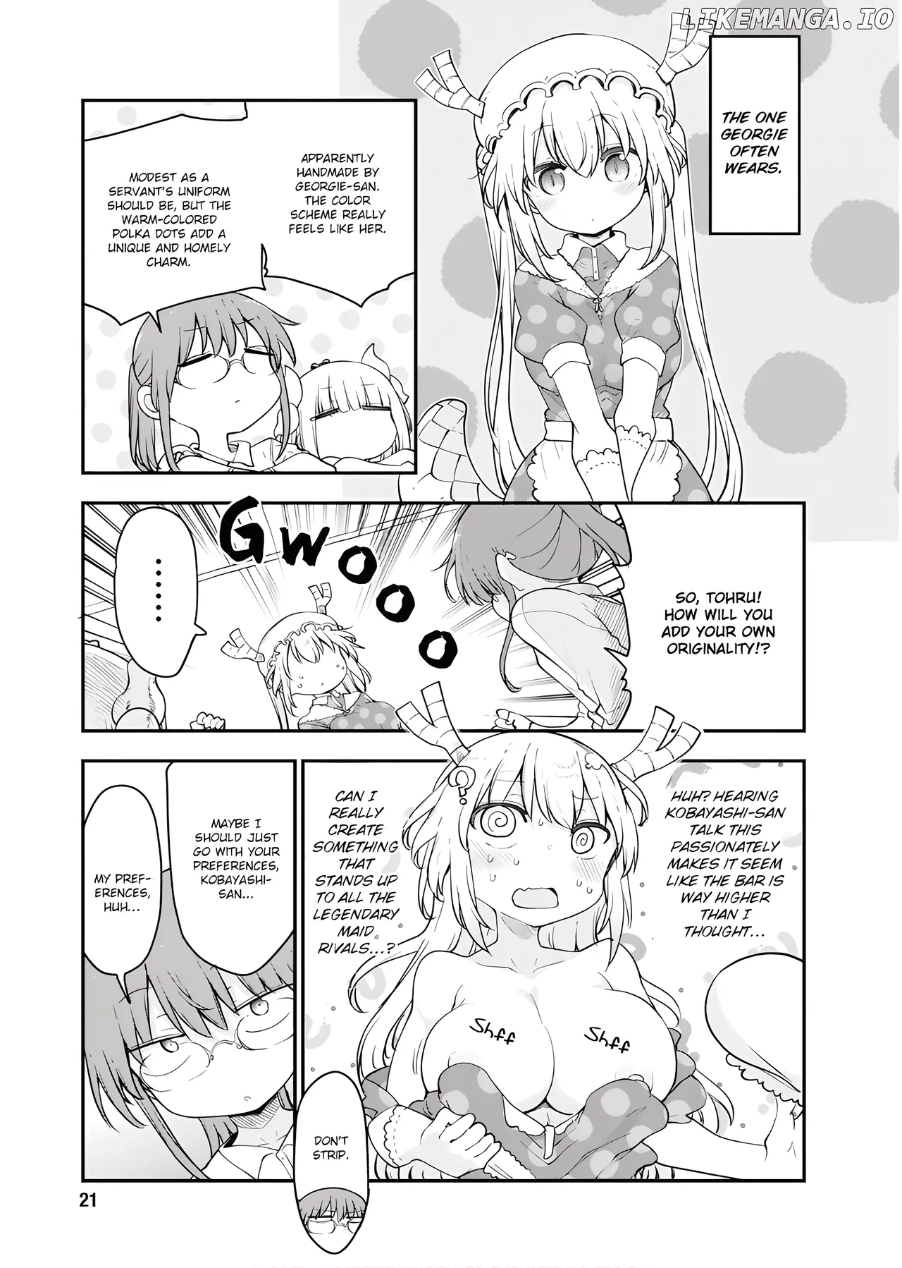 Kobayashi-san Chi No Maid Dragon - Fan Service Manga ecchi panels. page 21 featuring kobayashi kobayashi-san-chi no maid dragon parody - paizuri hentai manga - read online free