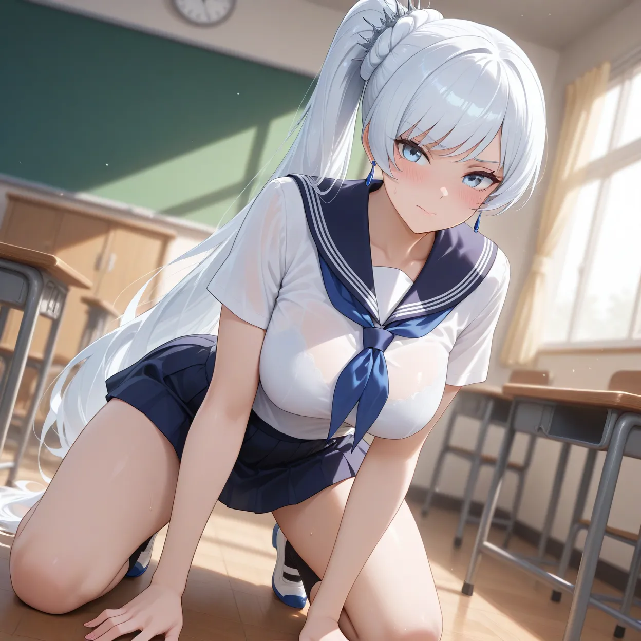 Weiss Schnee 238 pics page 32 featuring weiss schnee rwby parody - schoolgirl uniform nakadashi hentai manga - read online free