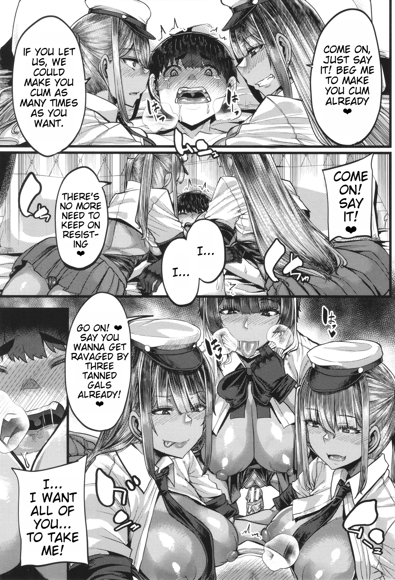 Boku o Kurau wa Kasshoku Gal page 147 - sole male big penis hentai manga - read online free