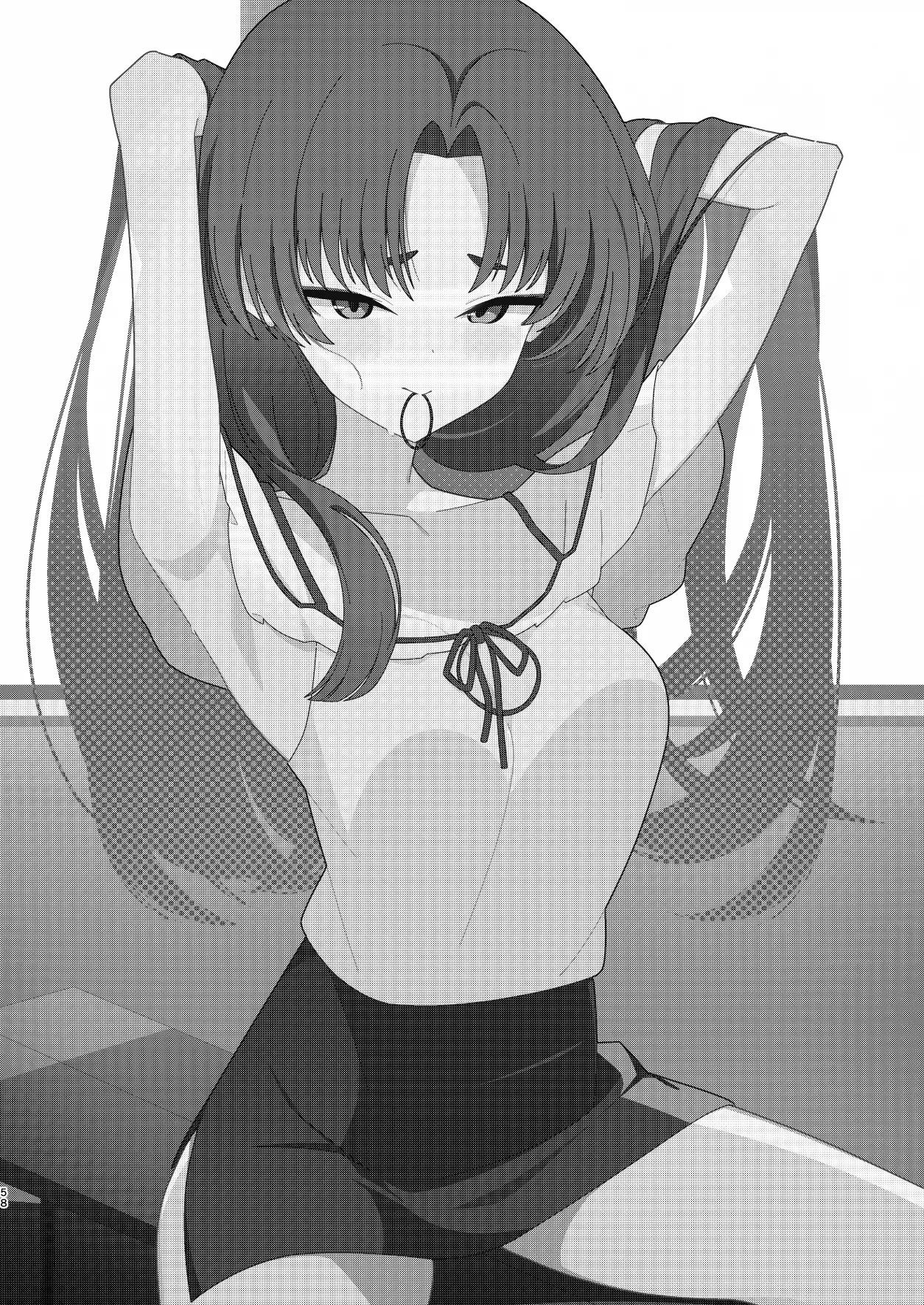 Men's Esthetic Hyakka Ryouran Goudou page 57 featuring kikyou kiryuu blue archive parody - nakadashi swimsuit hentai manga - read online free