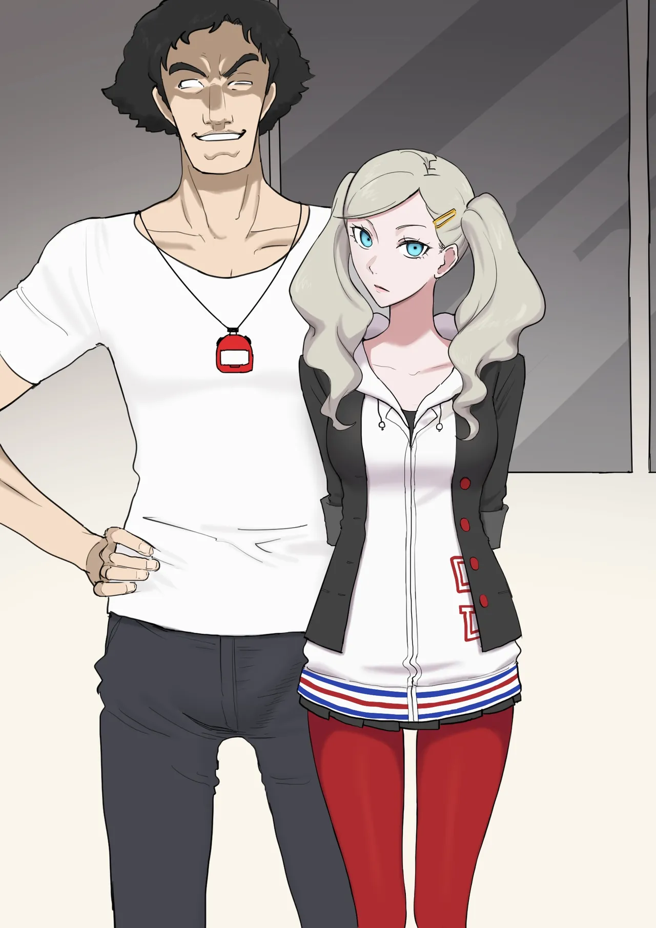 ペルソナ5 杏×鴨志田 page 10 featuring anne takamaki persona 5 parody - kissing swimsuit hentai manga - read online free