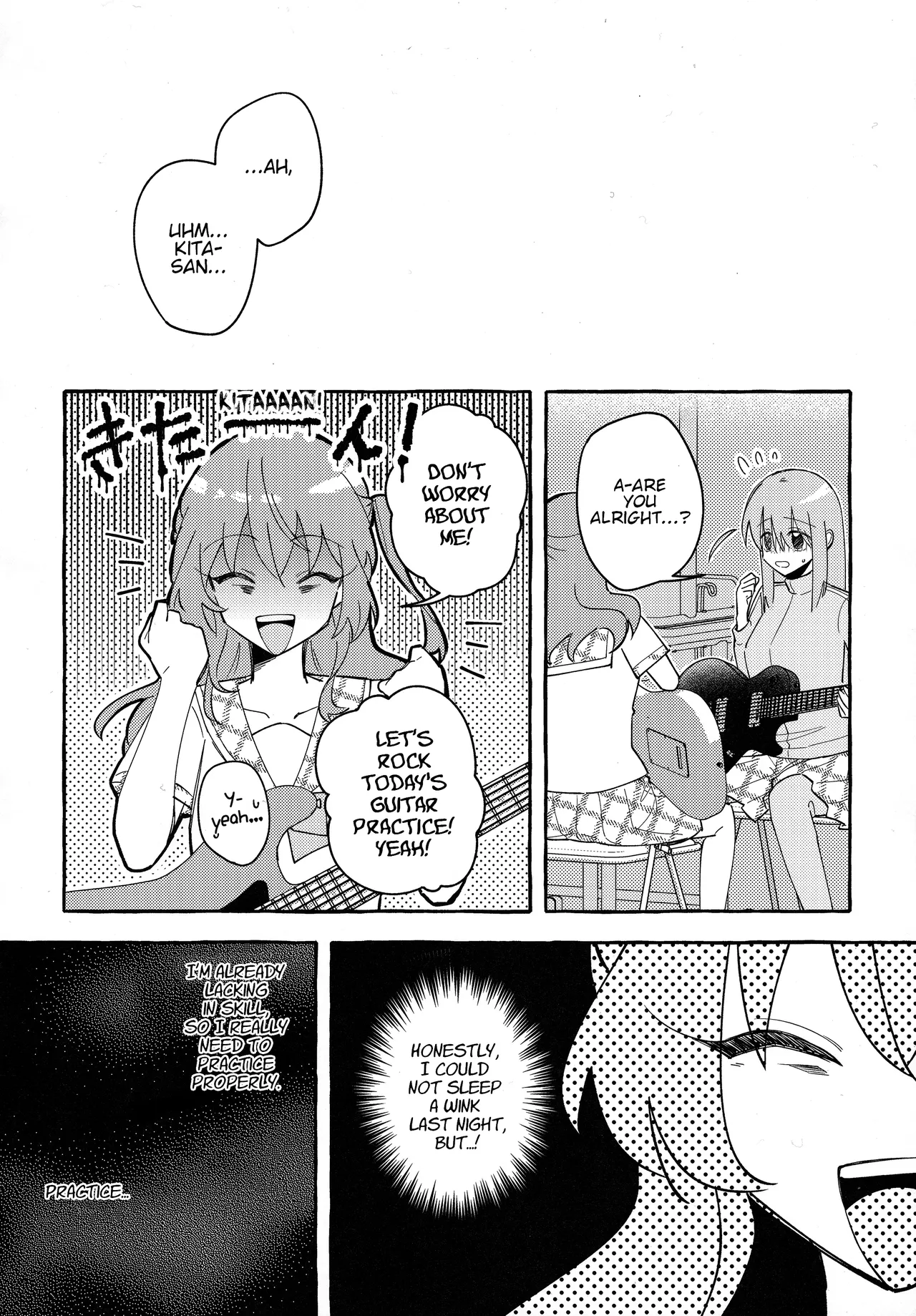 Kyoukankaku Guitar | Synesthetic Guitar page 17 featuring hitori gotou bocchi the rock parody - rough translation yuri hentai manga - read online free