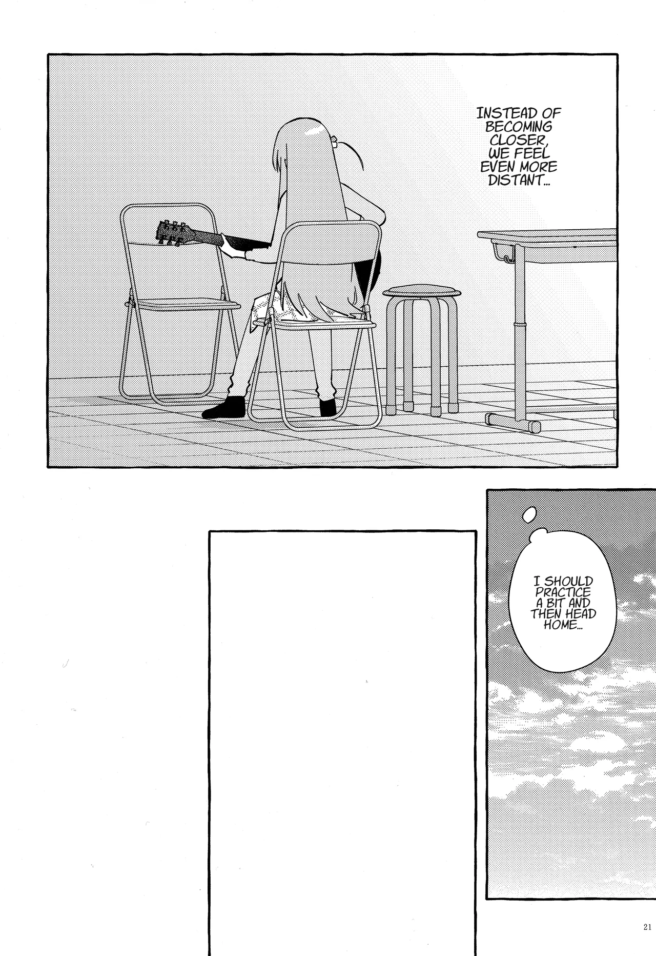 Kyoukankaku Guitar | Synesthetic Guitar page 22 featuring hitori gotou bocchi the rock parody - rough translation yuri hentai manga - read online free