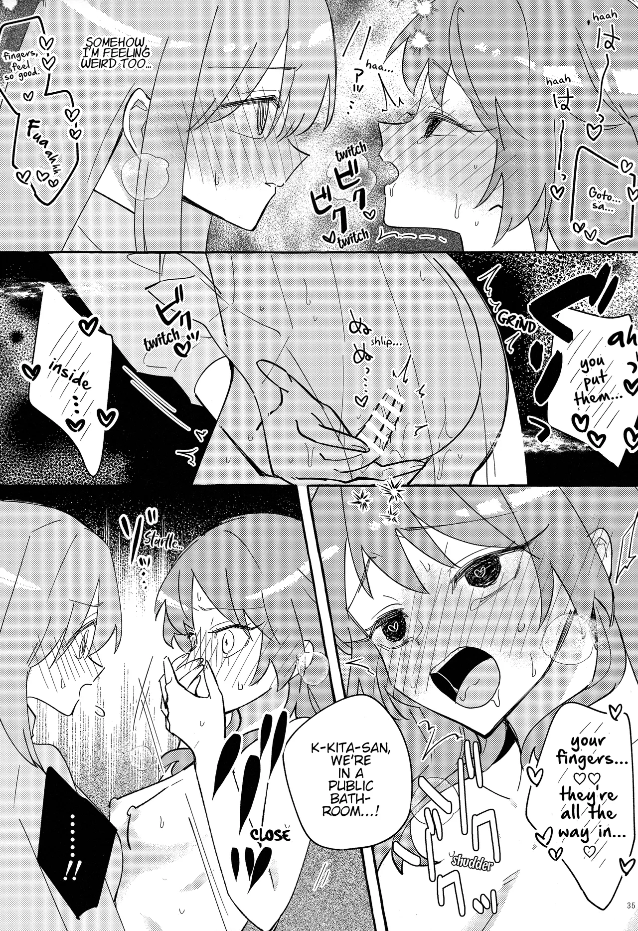 Kyoukankaku Guitar | Synesthetic Guitar page 36 featuring hitori gotou bocchi the rock parody - rough translation yuri hentai manga - read online free