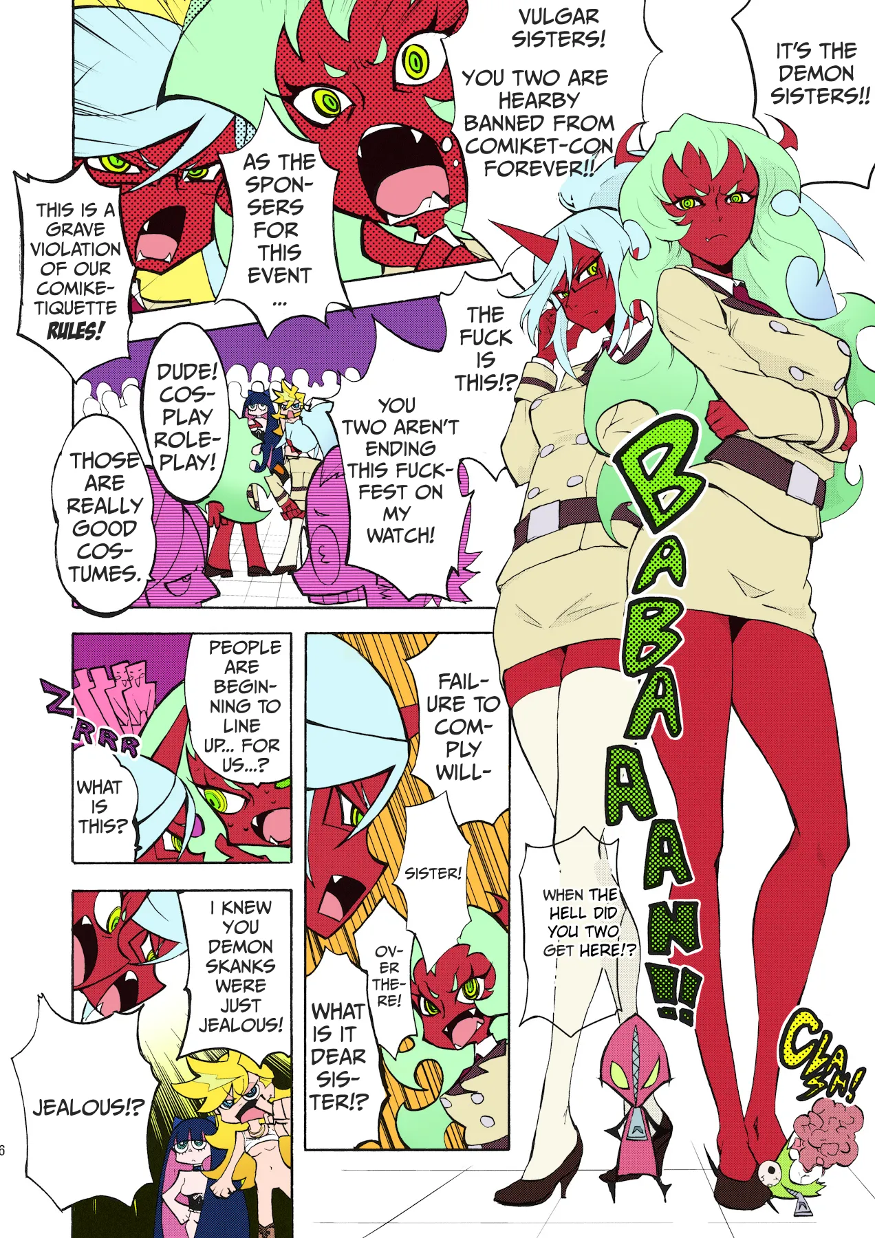 CRAZY 4 YOU! page 15 featuring scanty demon panty and stocking with garterbelt parody - nakadashi full color hentai manga - read online free