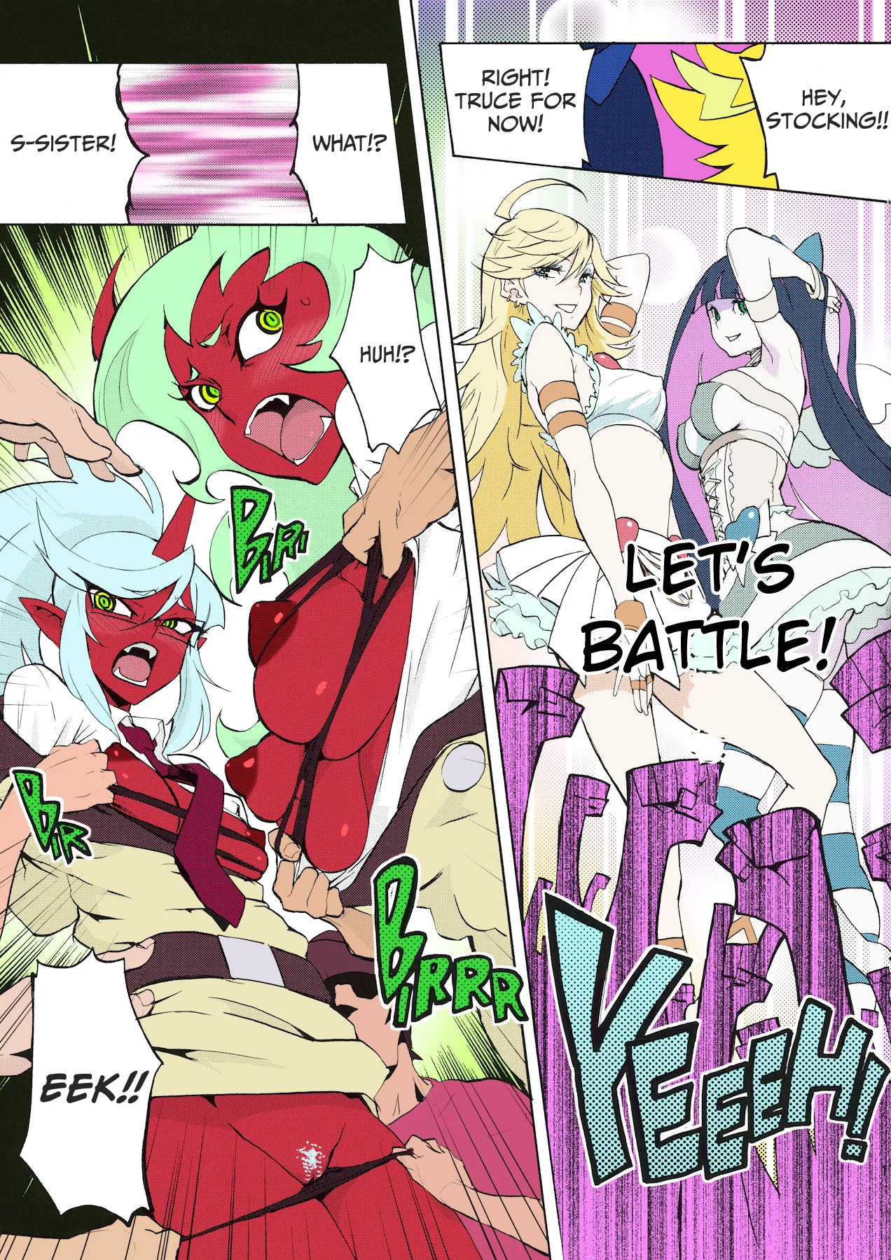 CRAZY 4 YOU! page 16 featuring scanty demon panty and stocking with garterbelt parody - nakadashi full color hentai manga - read online free