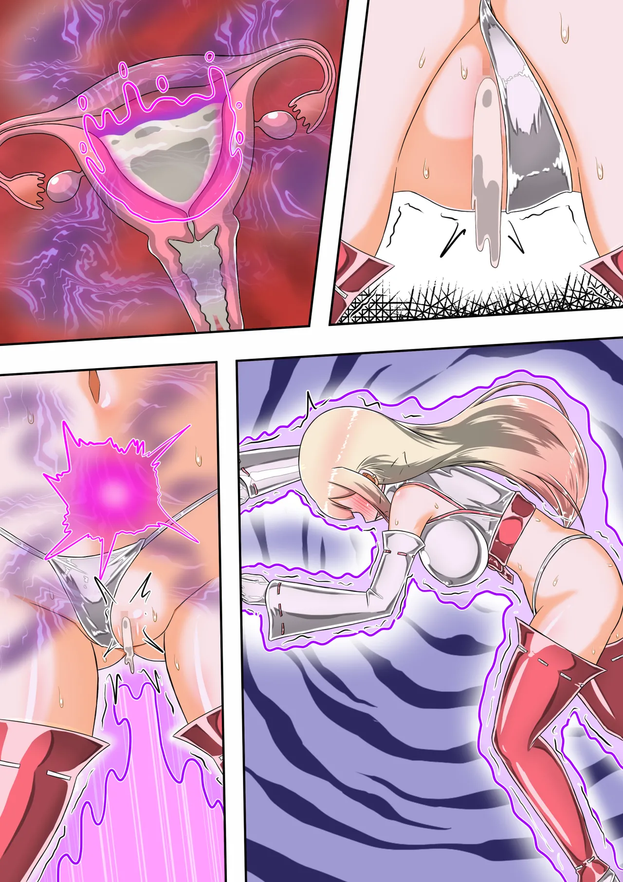 Kikihime no Gyaru Miko Tomori VS Kase no Kyodan page 113 original parody - full color gloves hentai manga - read online free