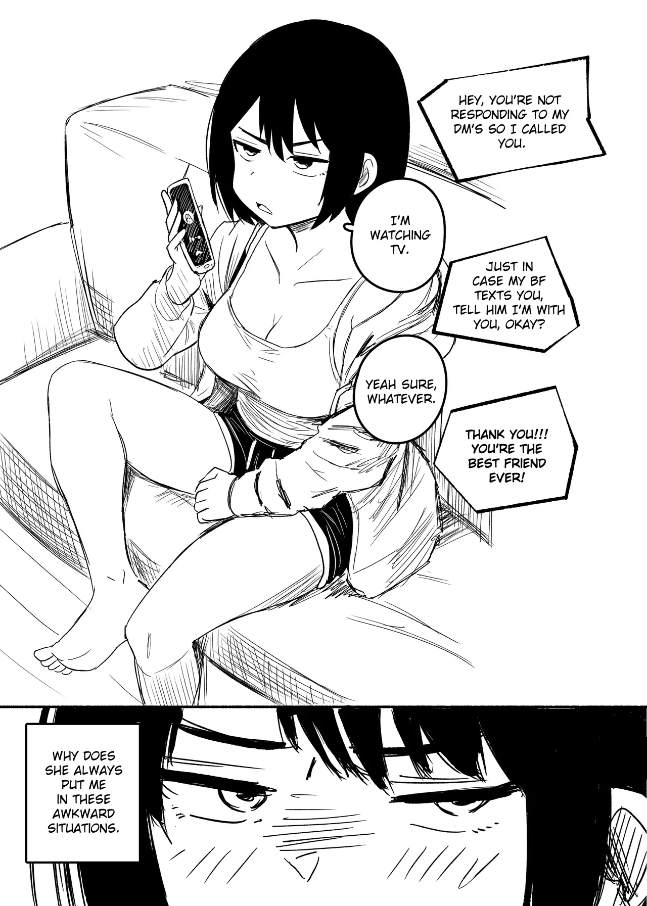 Why won't my Girlfriend NTR me? page 16 original parody - uncensored dark skin hentai manga - read online free