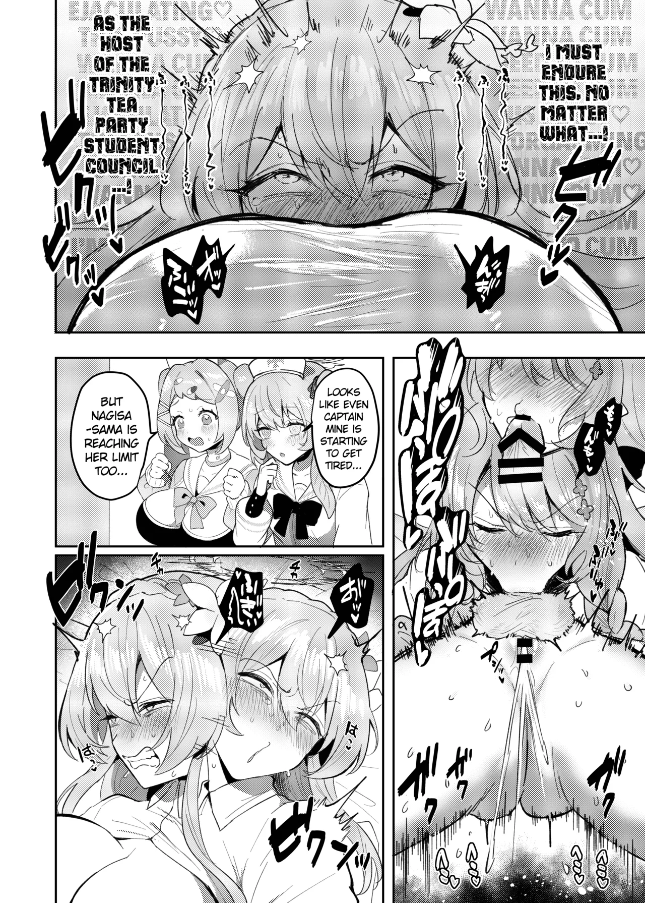 Futanari Tea Party Dosukebe Colosseum Nagisa VS Sisterhood + Kyuugo Kishidan page 19 featuring hinata wakaba blue archive parody - futanari big breasts hentai manga - read online free