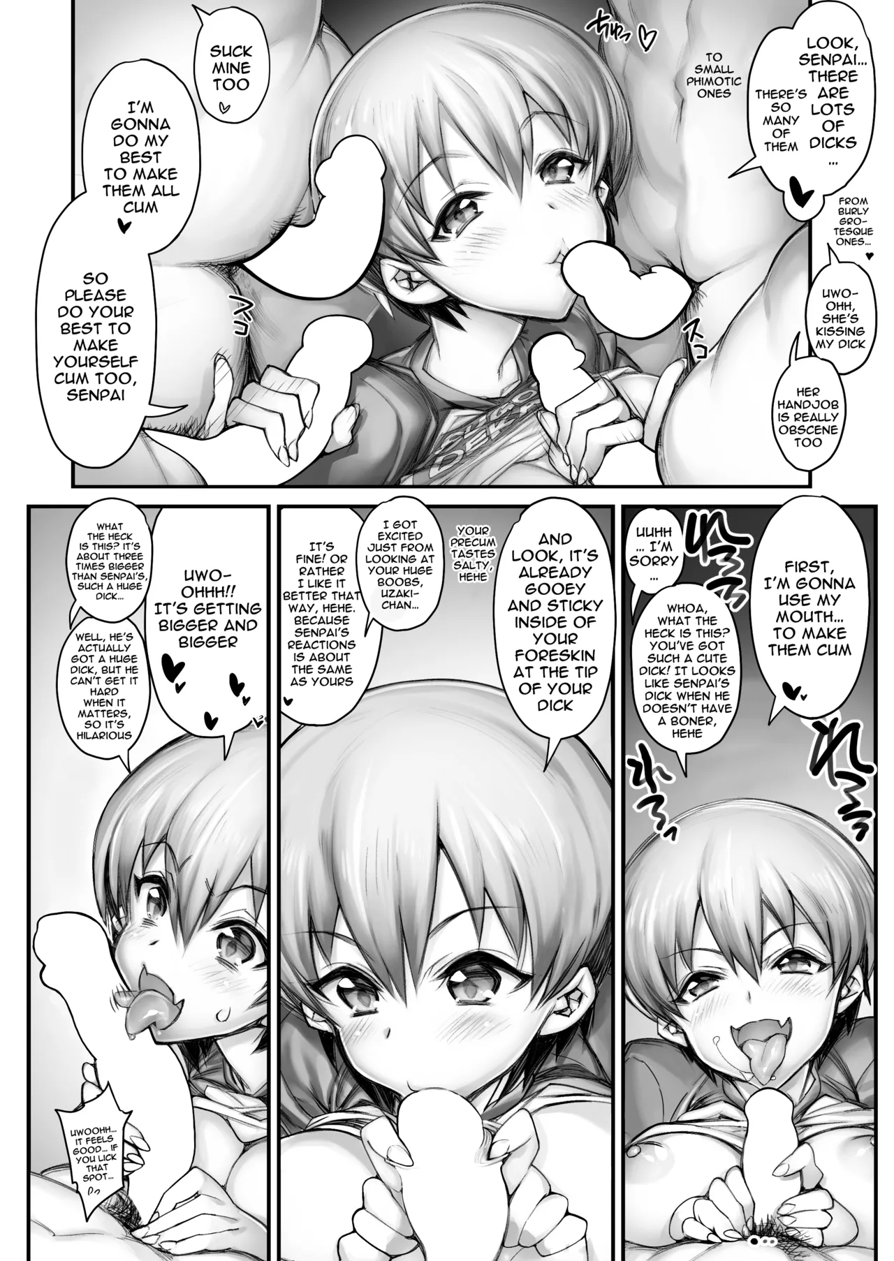 Uzaki-chan Wants To Send Senpai Videos Of Her Having NTR GangBang Sex - Page 4
