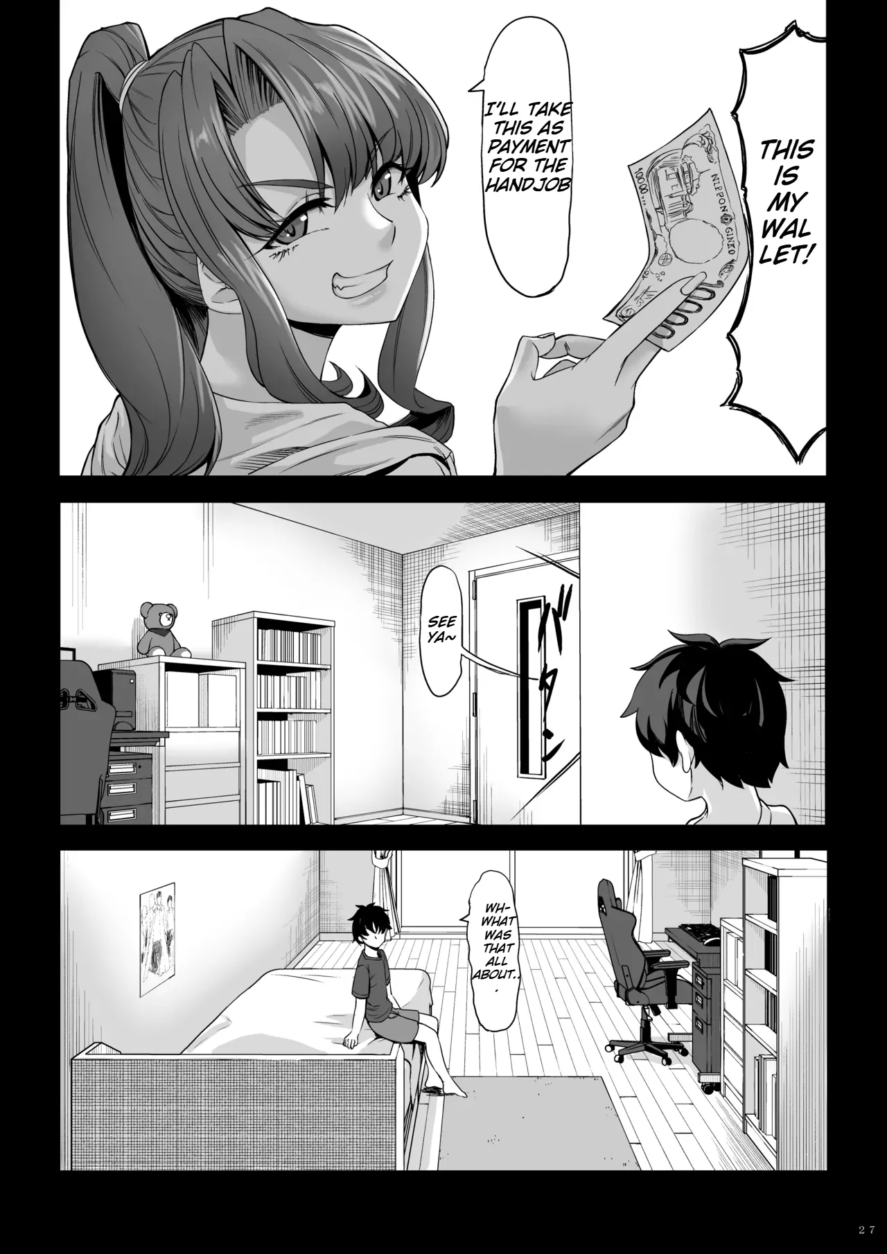 Shinchou 211 cm no Jirai-kei Joshi ni Nerawarete mou Nigerarenai 2 page 26 original parody - sole male paizuri hentai manga - read online free