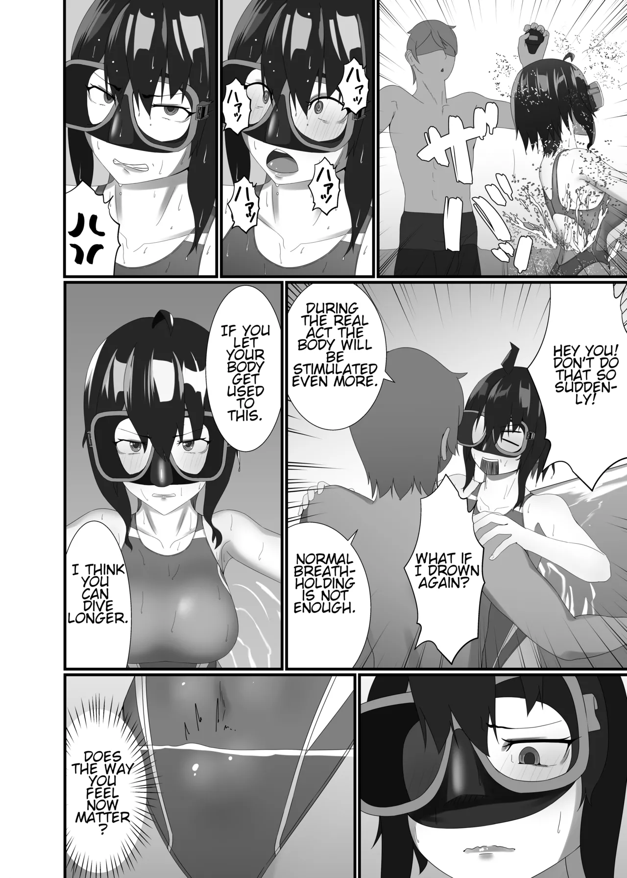Kairaku wa Minasoko made | Pleasure reaches the bottom of the pool page 22 original parody - gloves swimsuit hentai manga - read online free