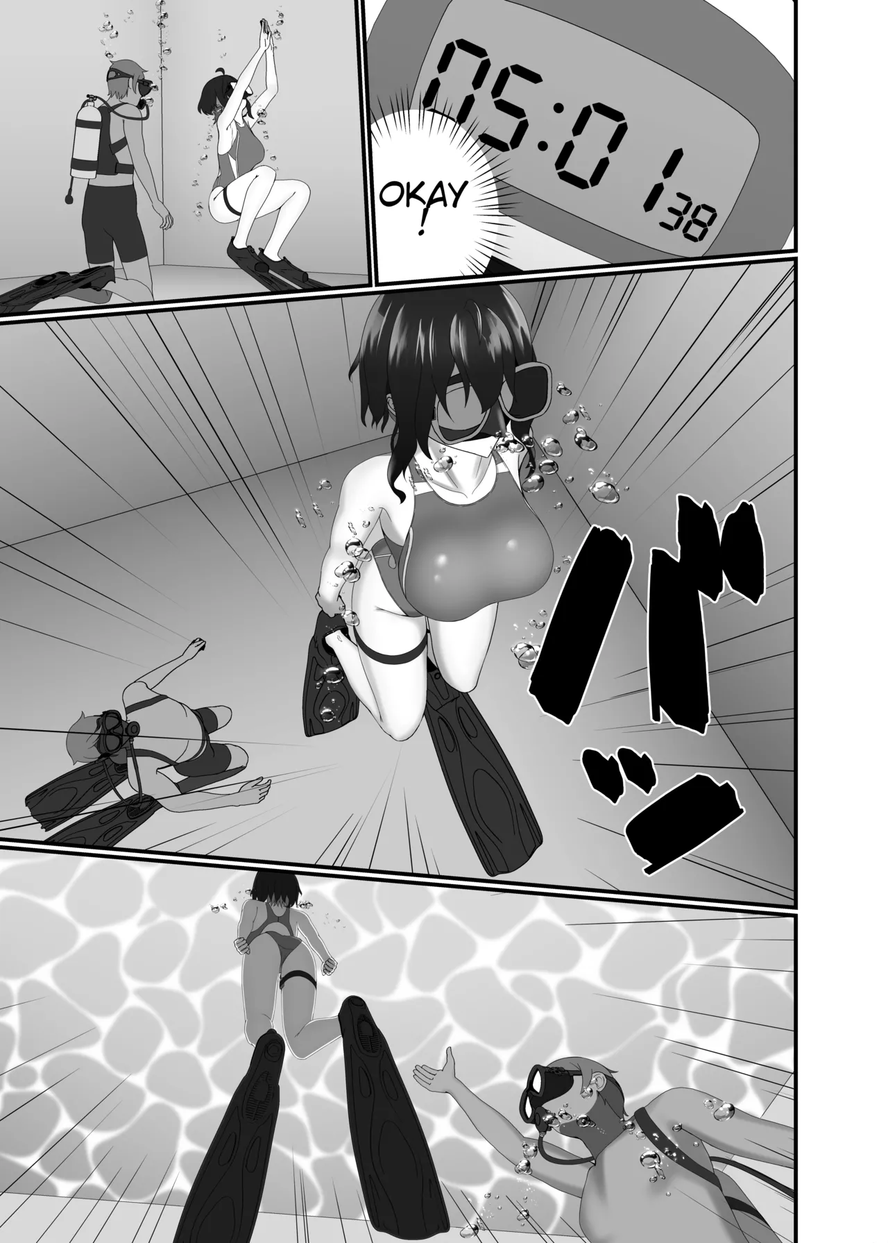Kairaku wa Minasoko made | Pleasure reaches the bottom of the pool page 27 original parody - gloves swimsuit hentai manga - read online free