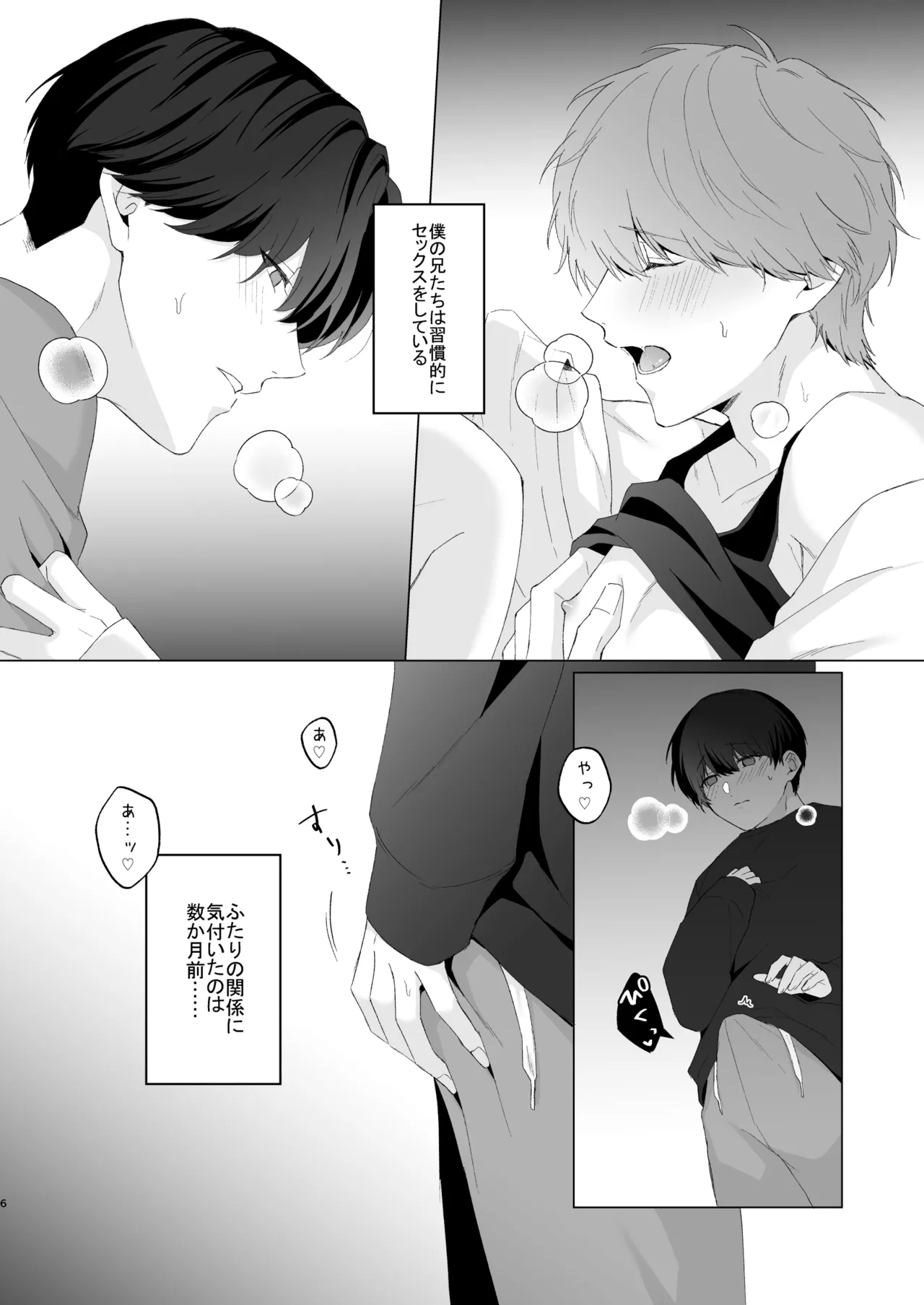 三兄弟でなかよしえっち次男受け - Page 6