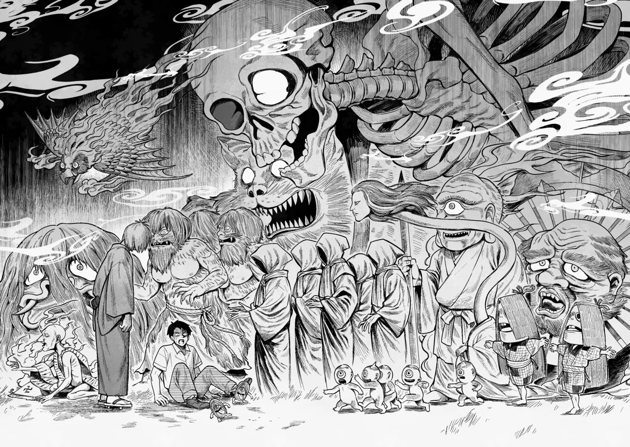 白い幽霊 page 35 featuring mizuki gegege no kitarou parody - males only yaoi hentai manga - read online free